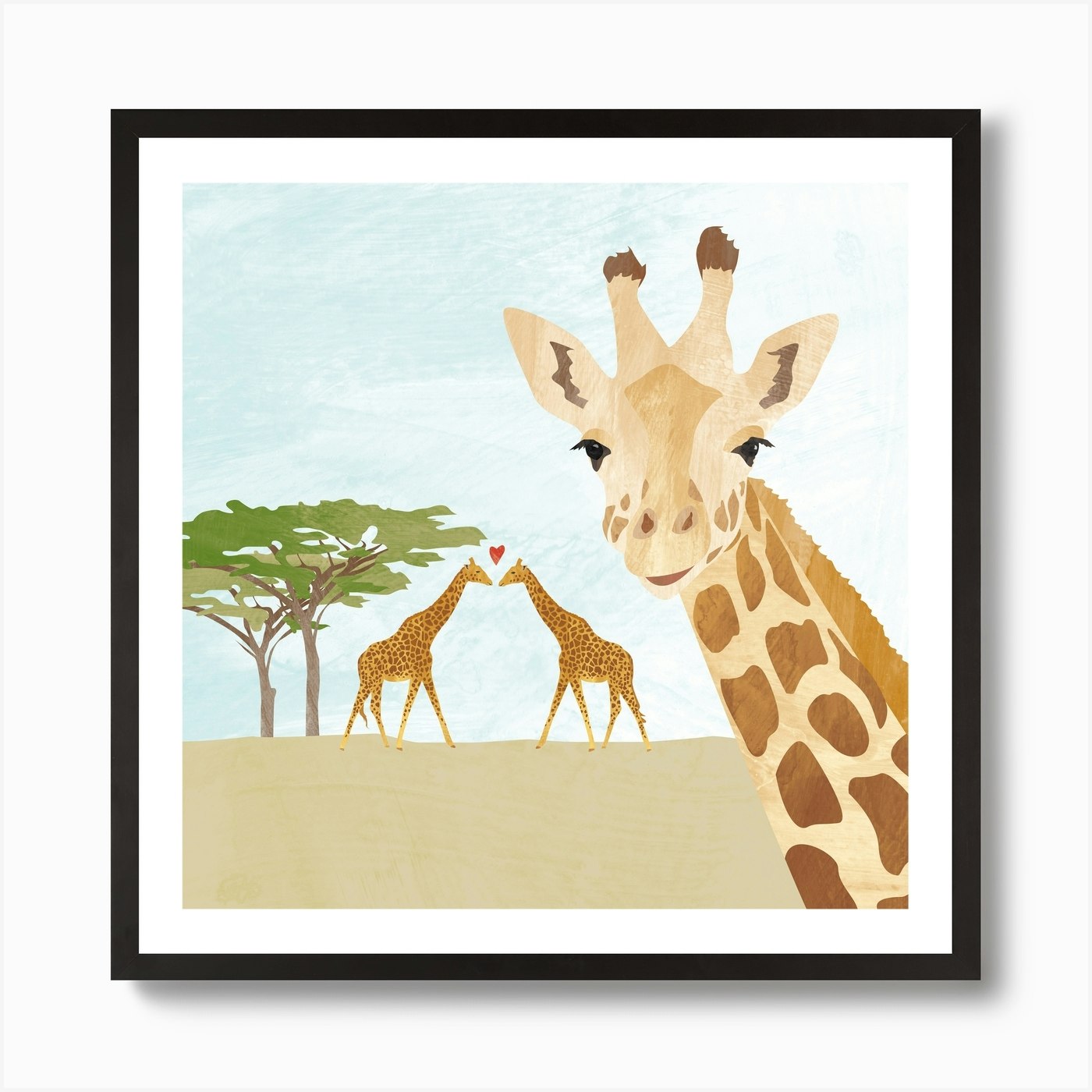 Giraffes In Africa Art Print by Revista - Fy