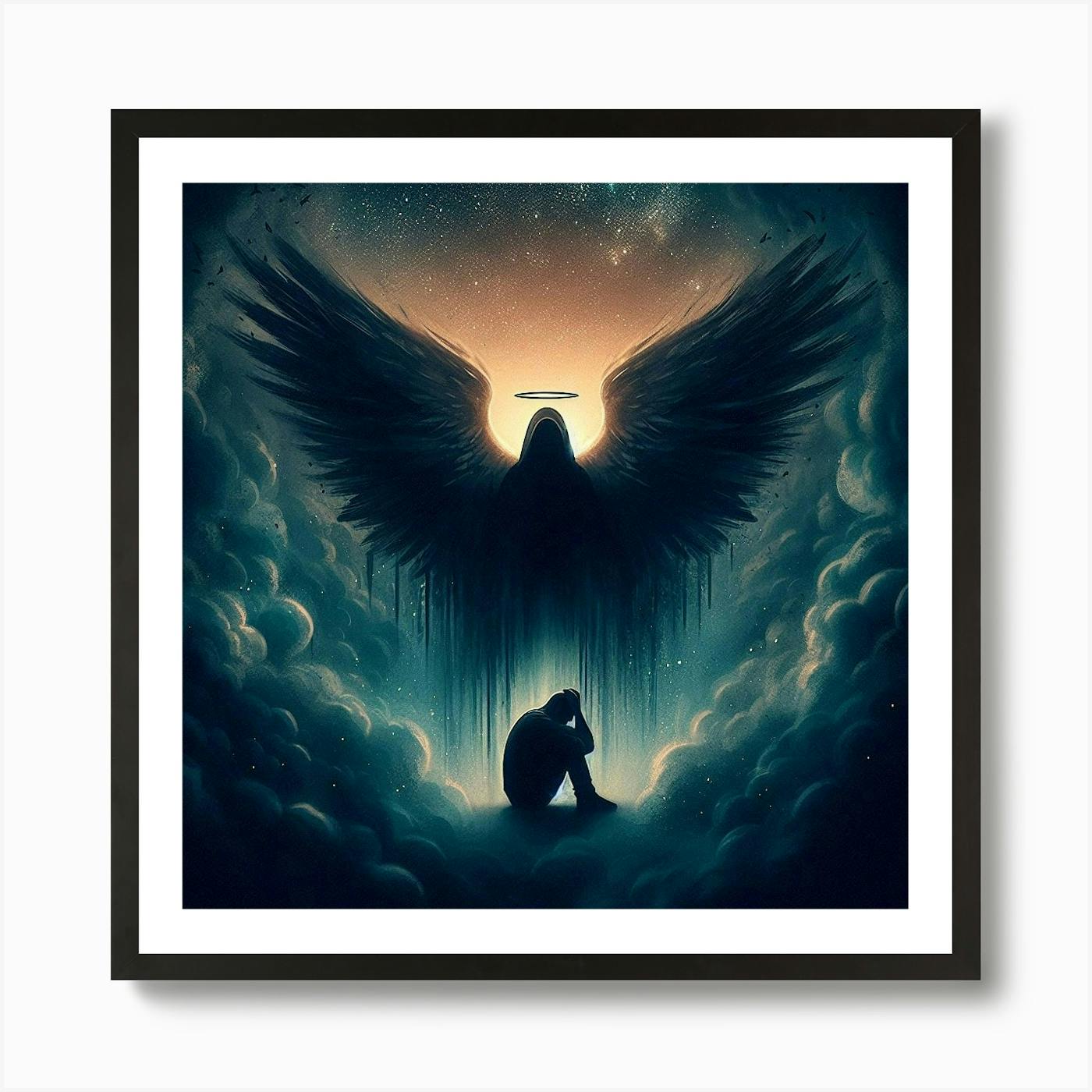 Angel With Wings 13 Art Print by Noctarius - Fy