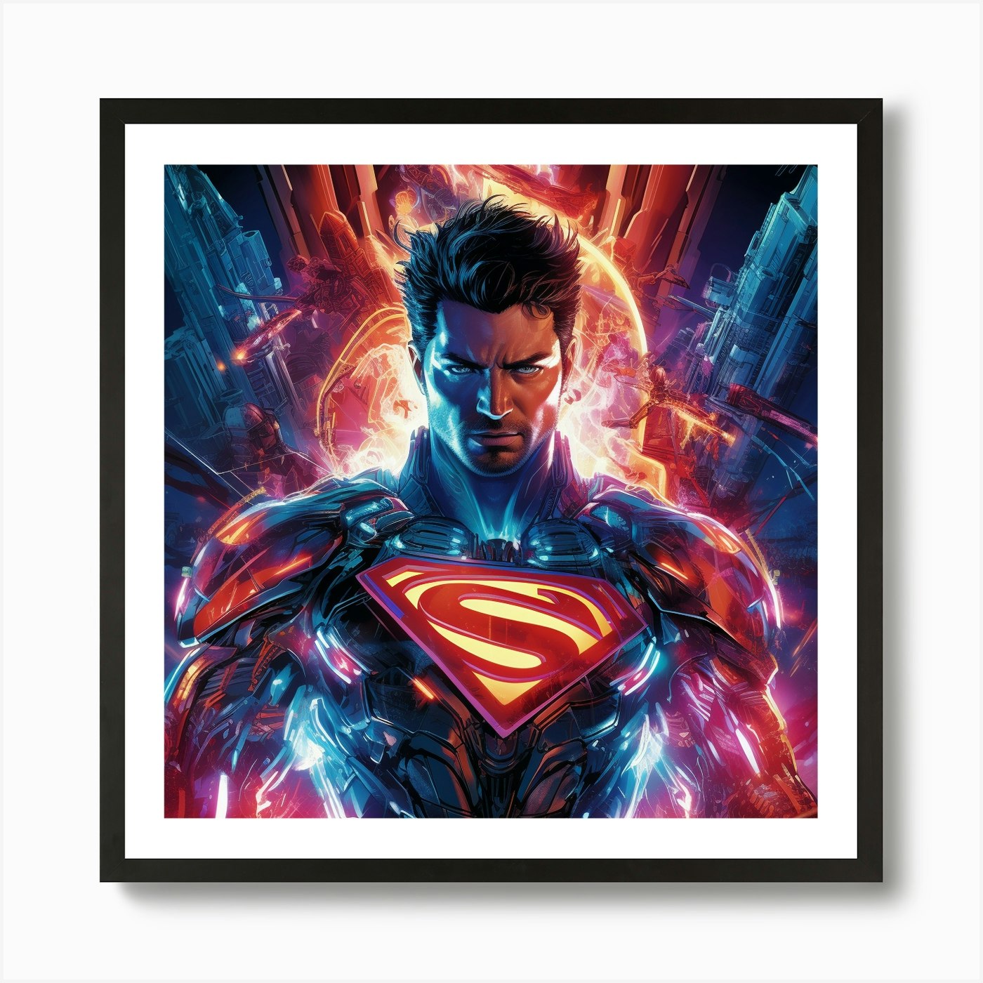 Superman Art Print by David Arts Fy