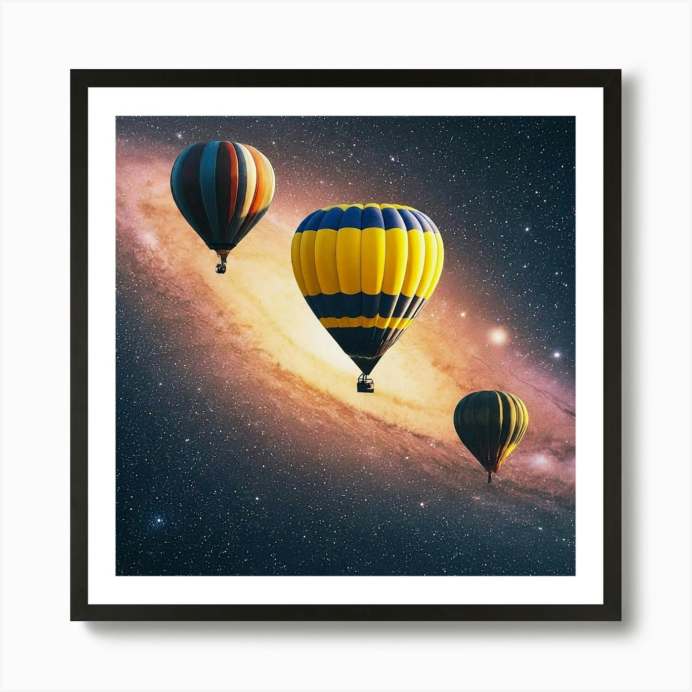 Paintings of hot air balloons discount