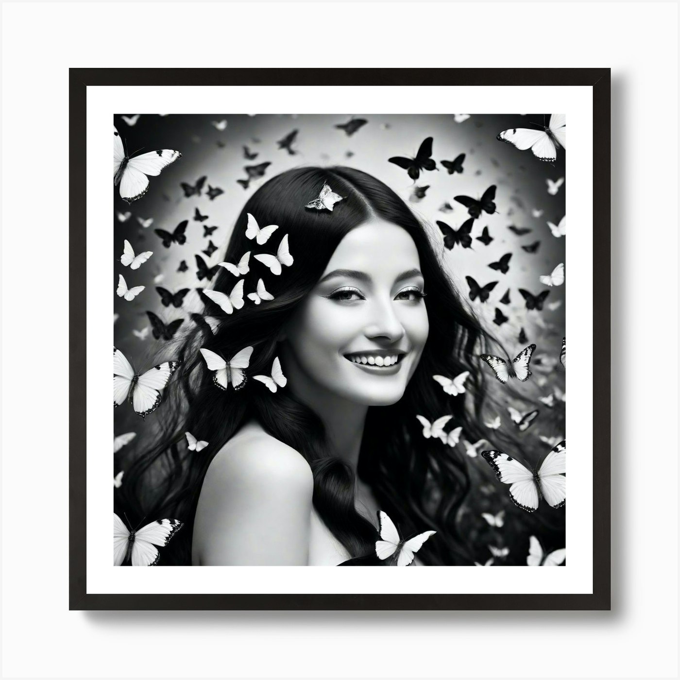 Butterfly In The Sky 1 Art Print by ArtfulExplorer Fy