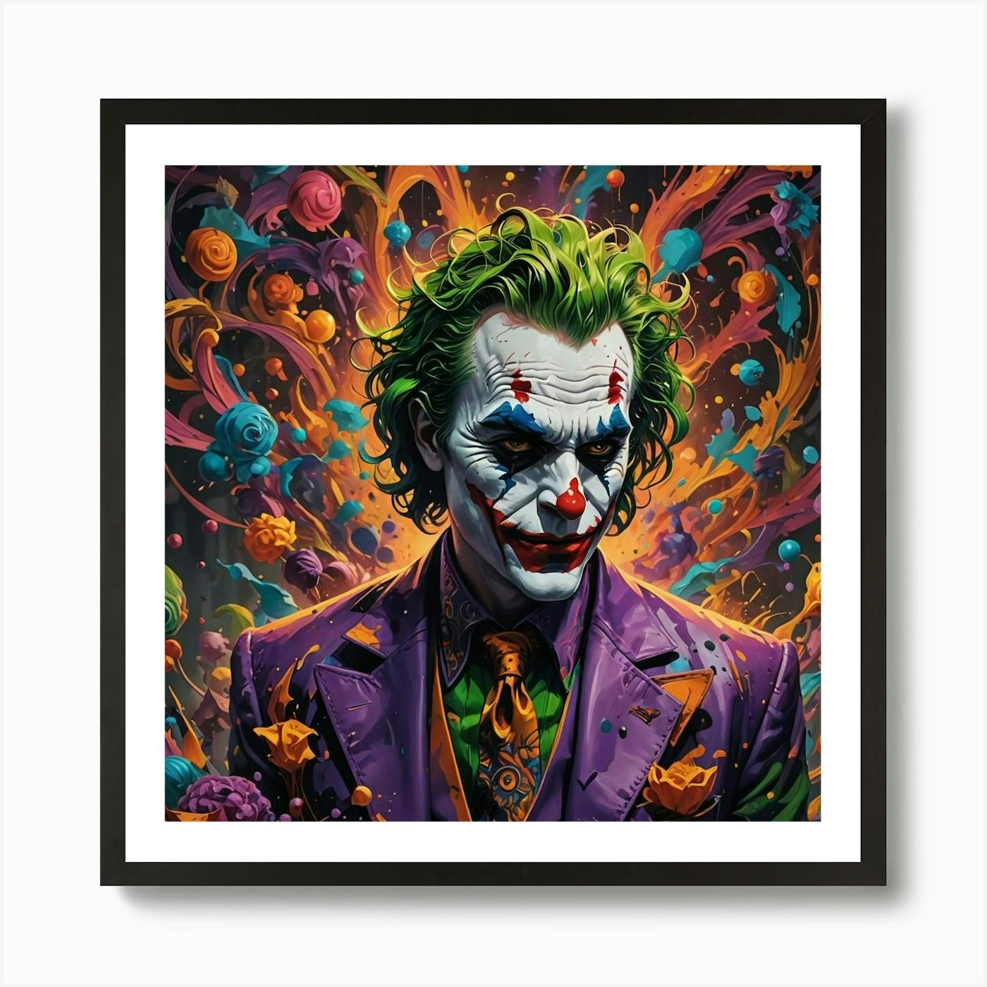 Pop Art,Popart,Joker,Joker Art Work, Joker With Sunglasses,Warhol, 70 Th Style, Moodcolerful,Purple Art Print by Charles Schrader - Fy Pop Art,Popart,Joker,Joker Art Work, Joker With Sunglasses,Warhol, 70 Th Style, Moodcolerful,Purple Art Print by Charles Schrader - Fy