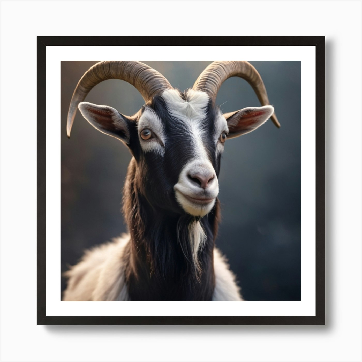 Goat Portrait Art Print by AFKAR - Fy