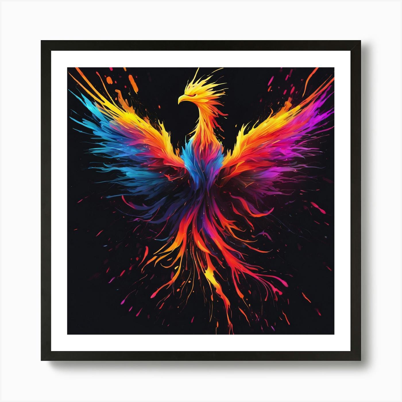 Rainbow Phoenix 3 Art Print by Noctarius - Fy