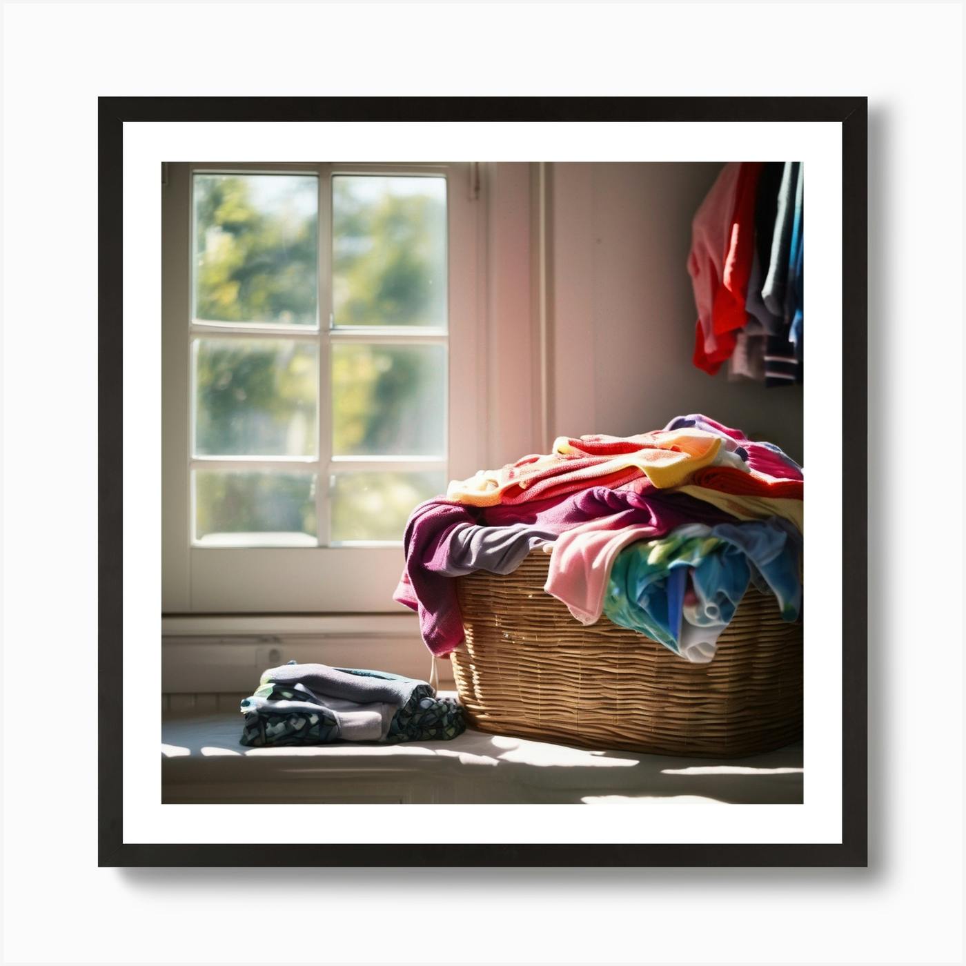 Laundry Basket Art Print by Giselle Dekel - Fy