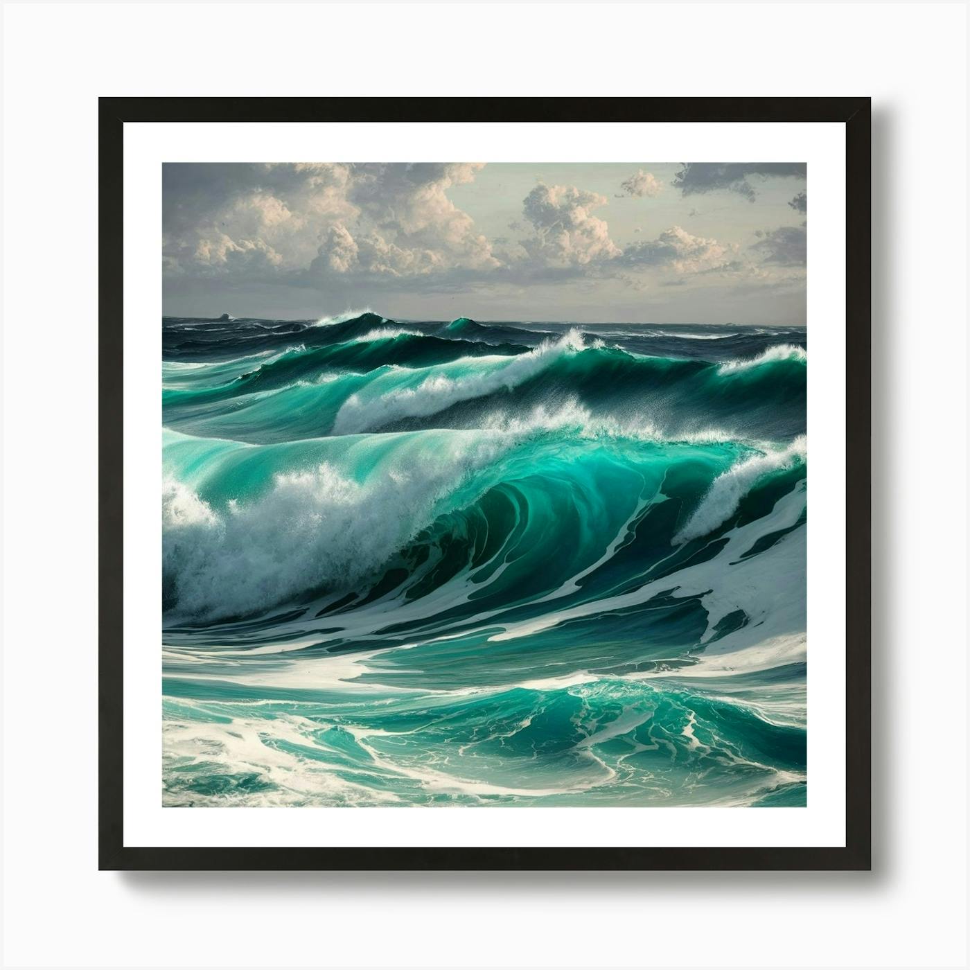 Default Create Unique Design Of Ocean Waves 2 Art Print by