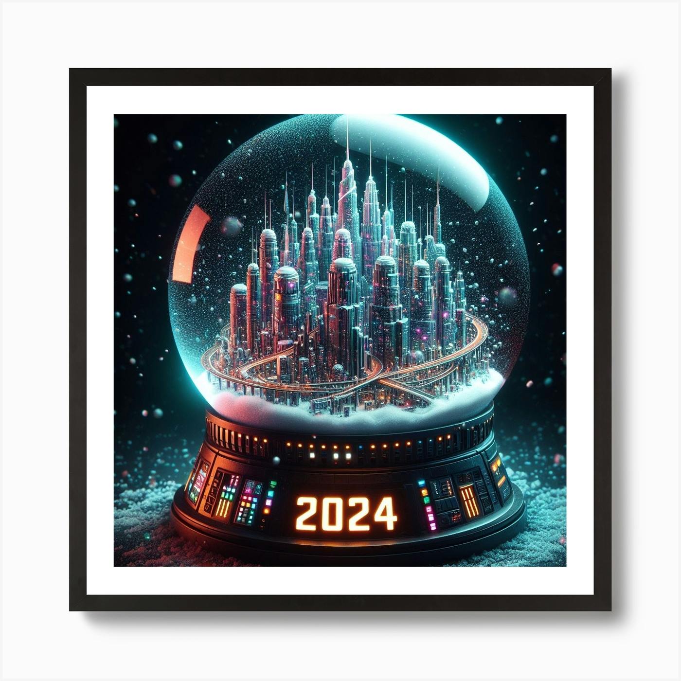 A Futuristic Snow Globe Of 2024 Art Print By Prime Rank Fy   D535e355 8510 4751 A857 0f26a67d0bb8 