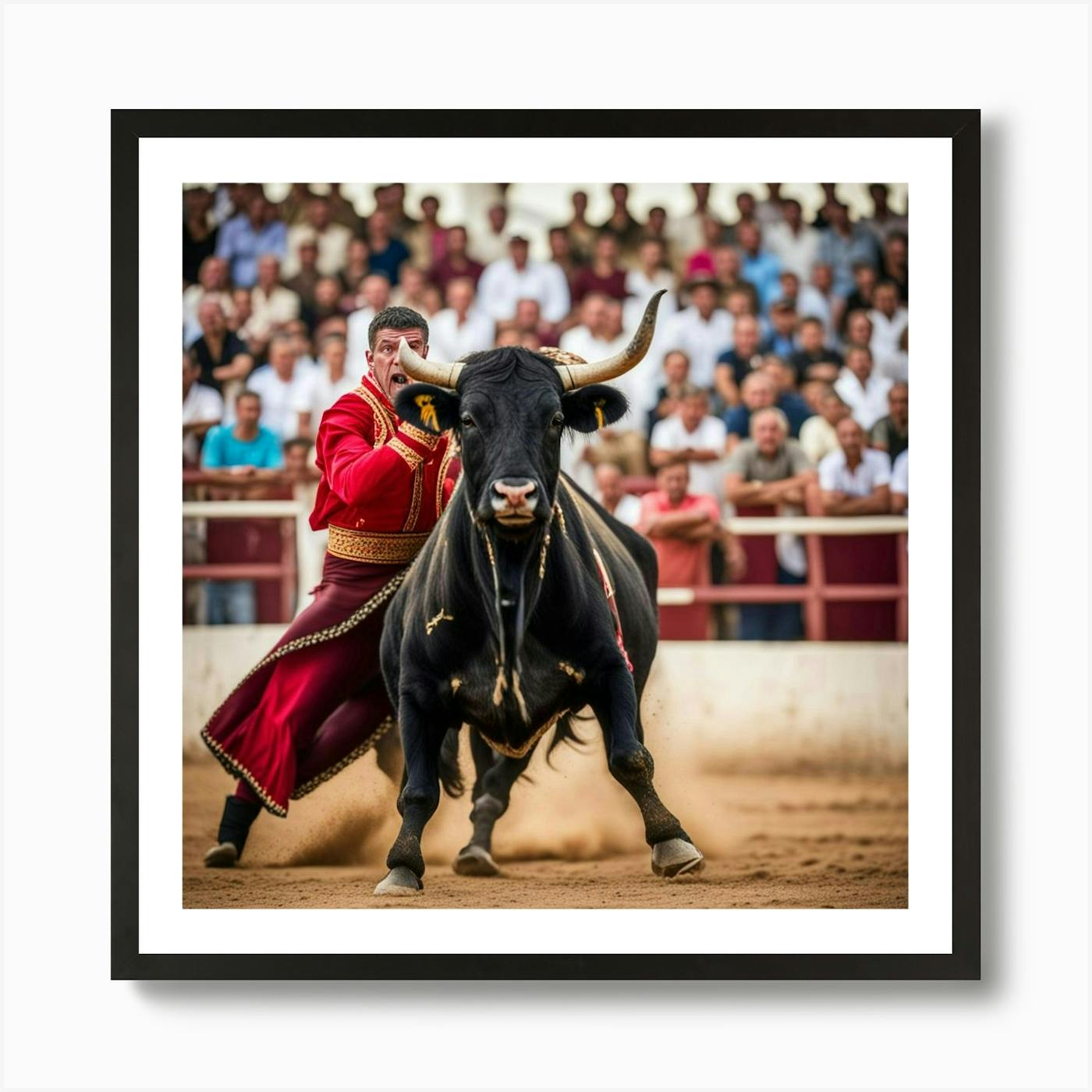 Art photography printed in HD on photo paper / limited edition of 50 copies: Riders of a bullfight in popular the bullring of Madrid