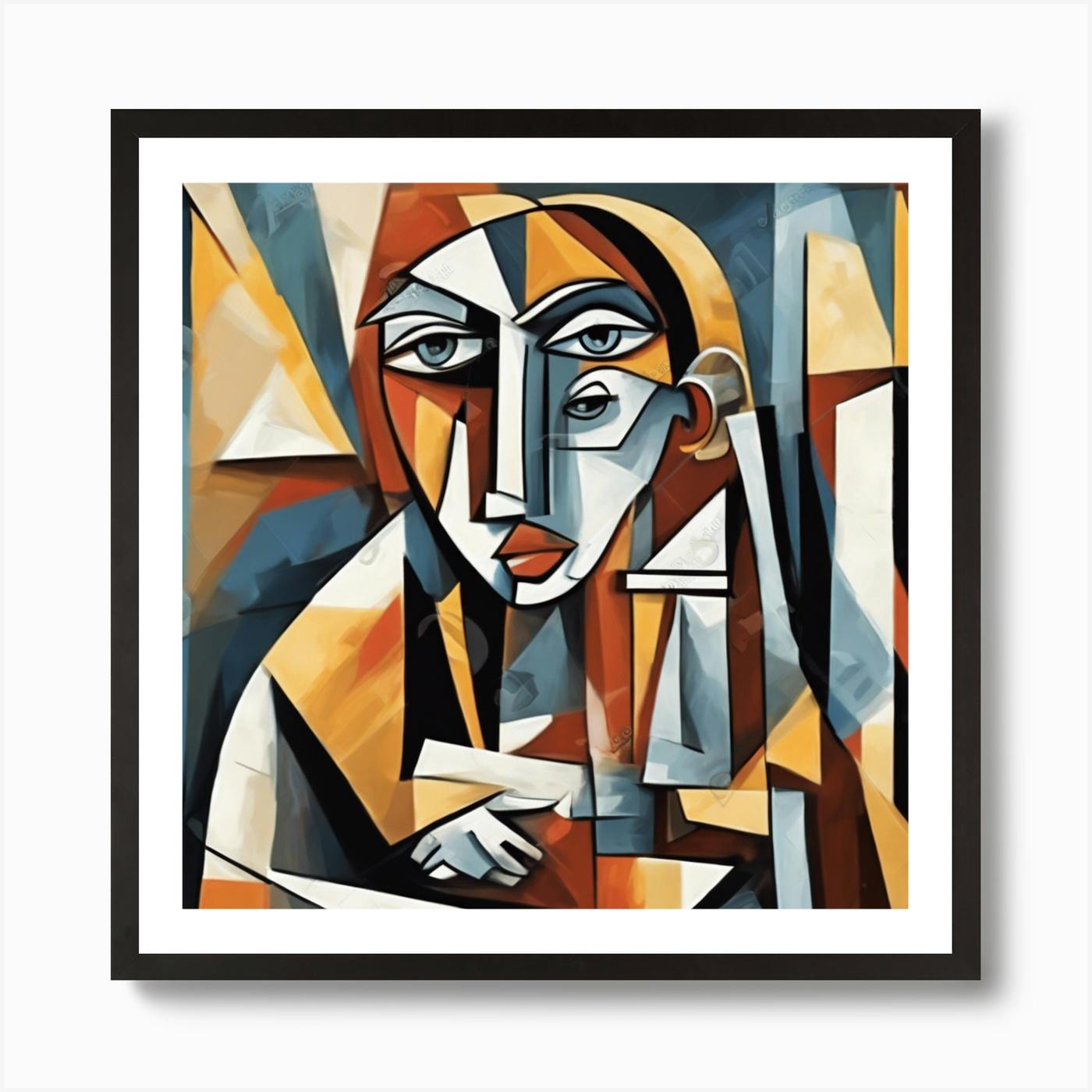 Cubism Woman Art Print By BARONIP Fy   D8c011c0 2f7e 4f48 B840 13776dc06b13 