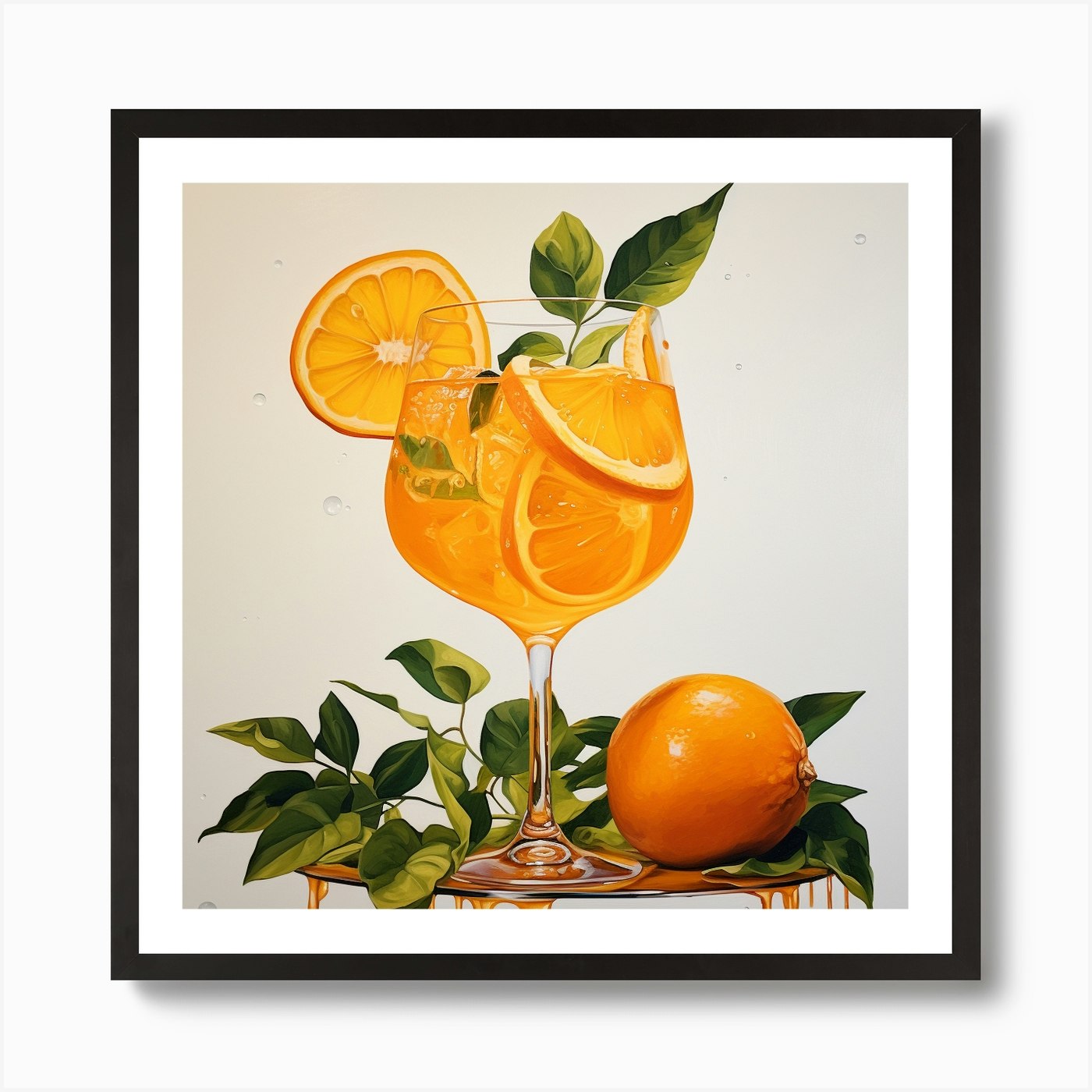 Aperol Spritz Art 64 Art Print by Monika - Fy