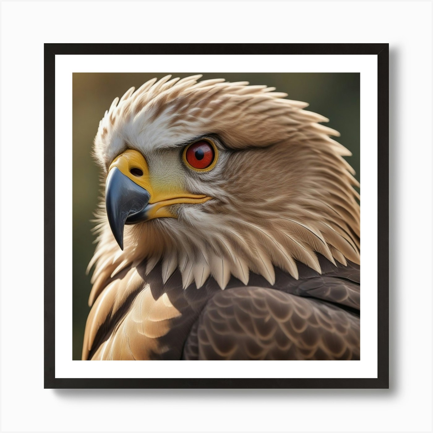 National Geographic Realistic Illustration Aigle D Or T Te En Gros Plan ...