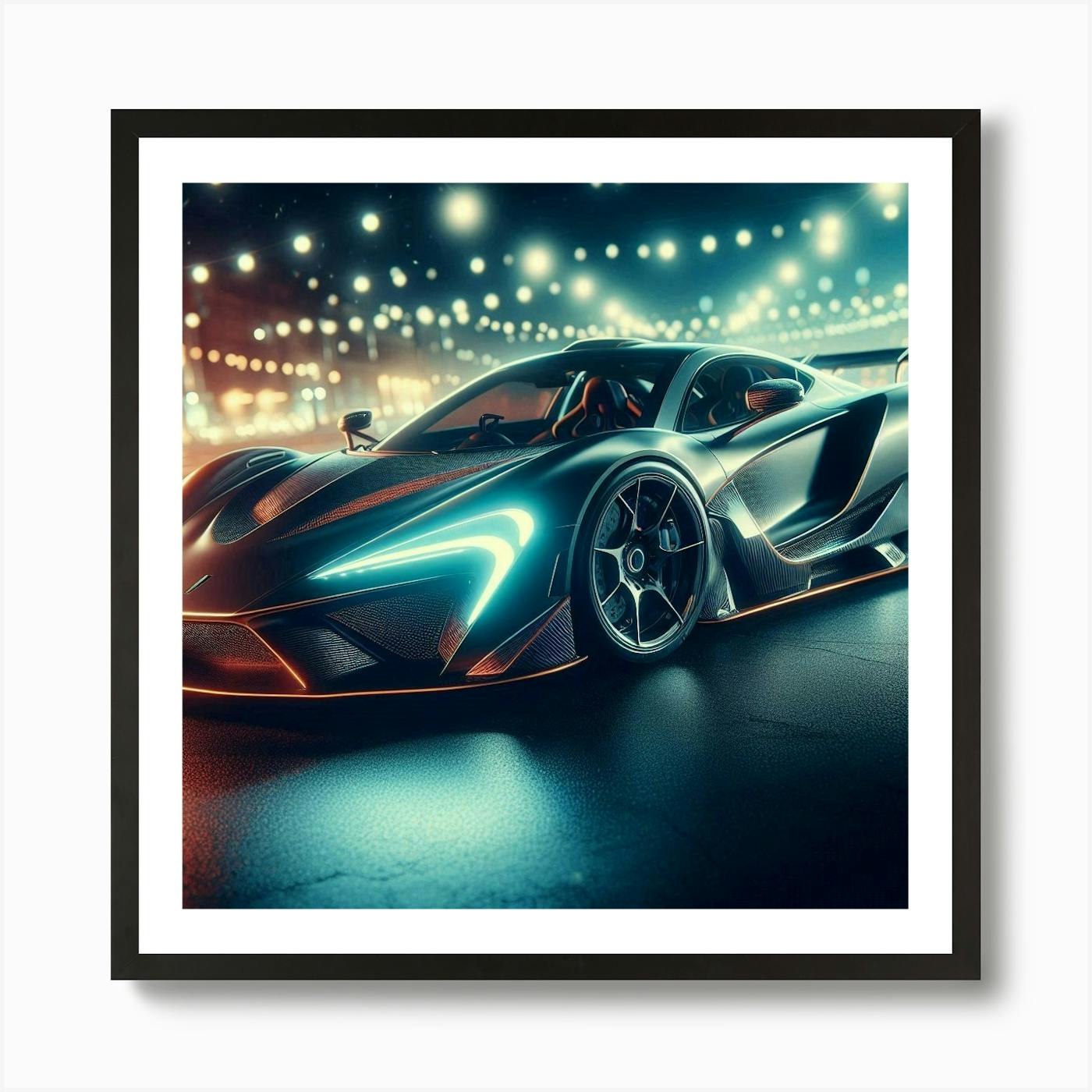 趣味・スポーツ・実用 SPORTSCAR 185 ILLUSTRATIONS Futuristic Sports Car 37 Art Print by Noctarius - Fy