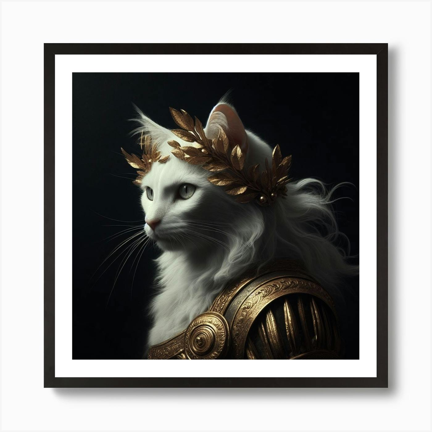 Cat In Armor Art Print by Dandyboy - Fy