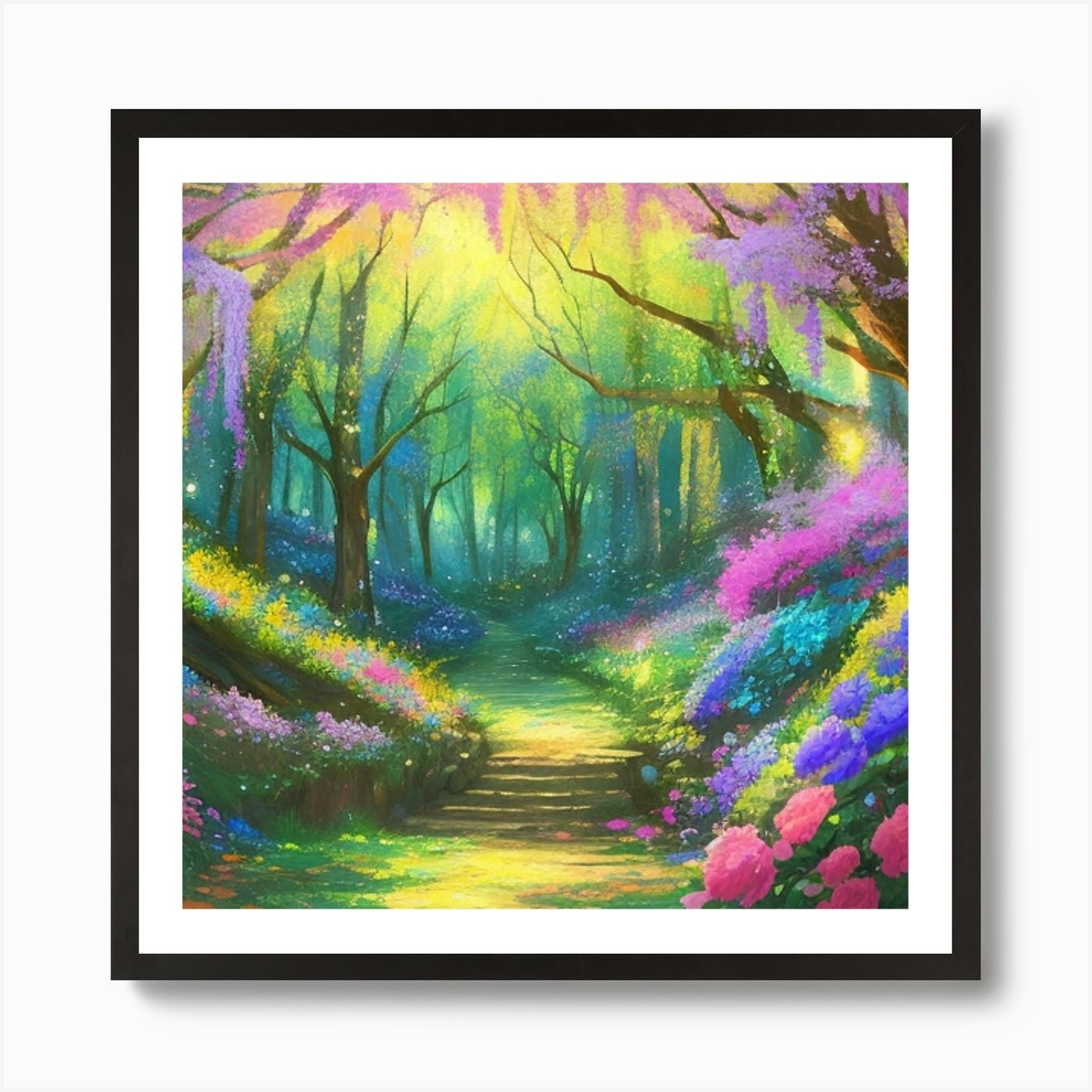 Wisteria Forest Art Print by Balram giri - Fy