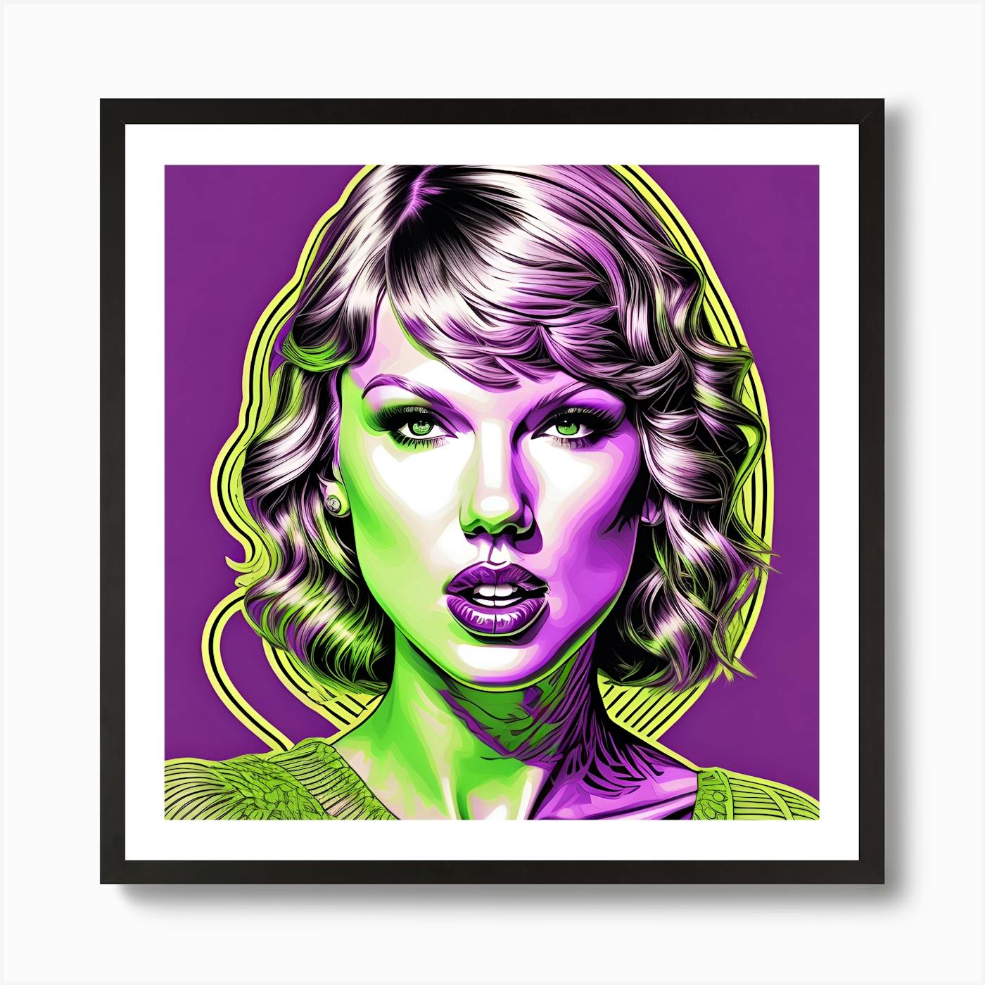 Taylor Swift Pop Mega Star Art Print by Neu Ink - Fy