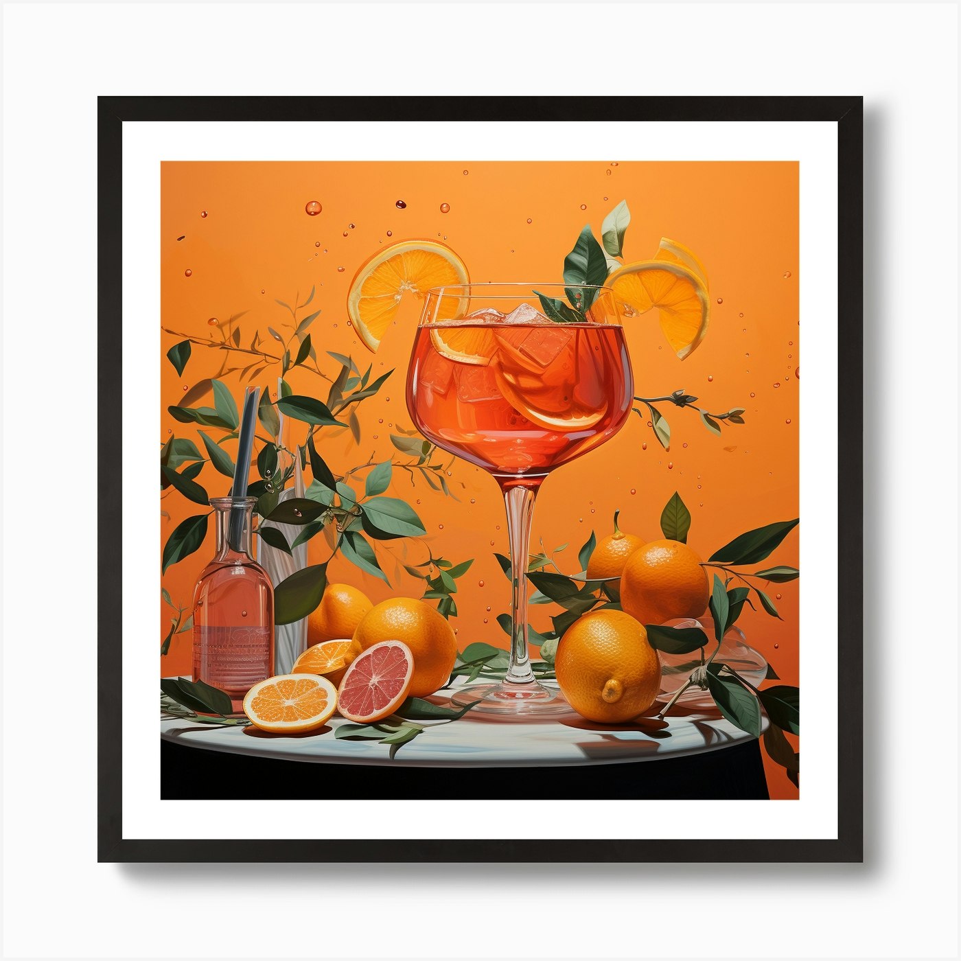 Aperol Spritz Art 306 Art Print by Monika - Fy