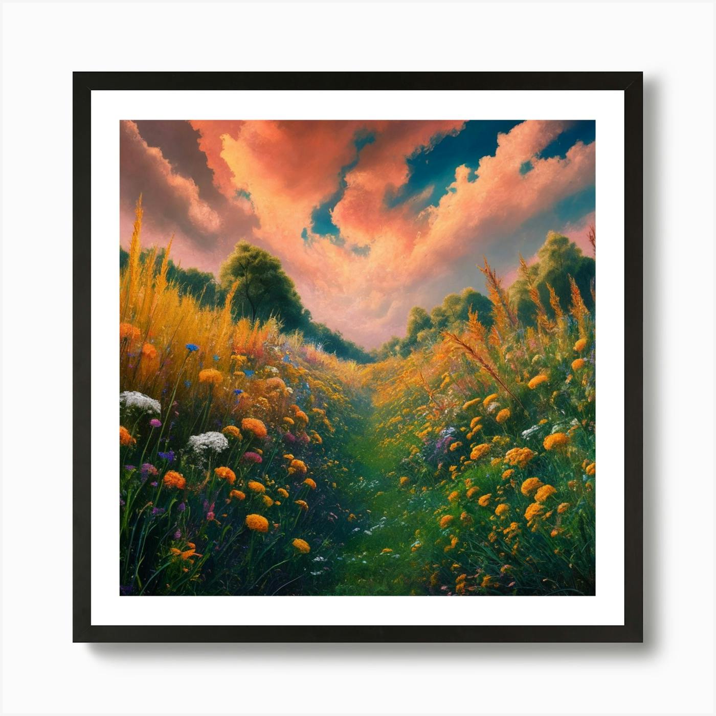 Pretty Green Art Print by The Trephenah Collection - Fy