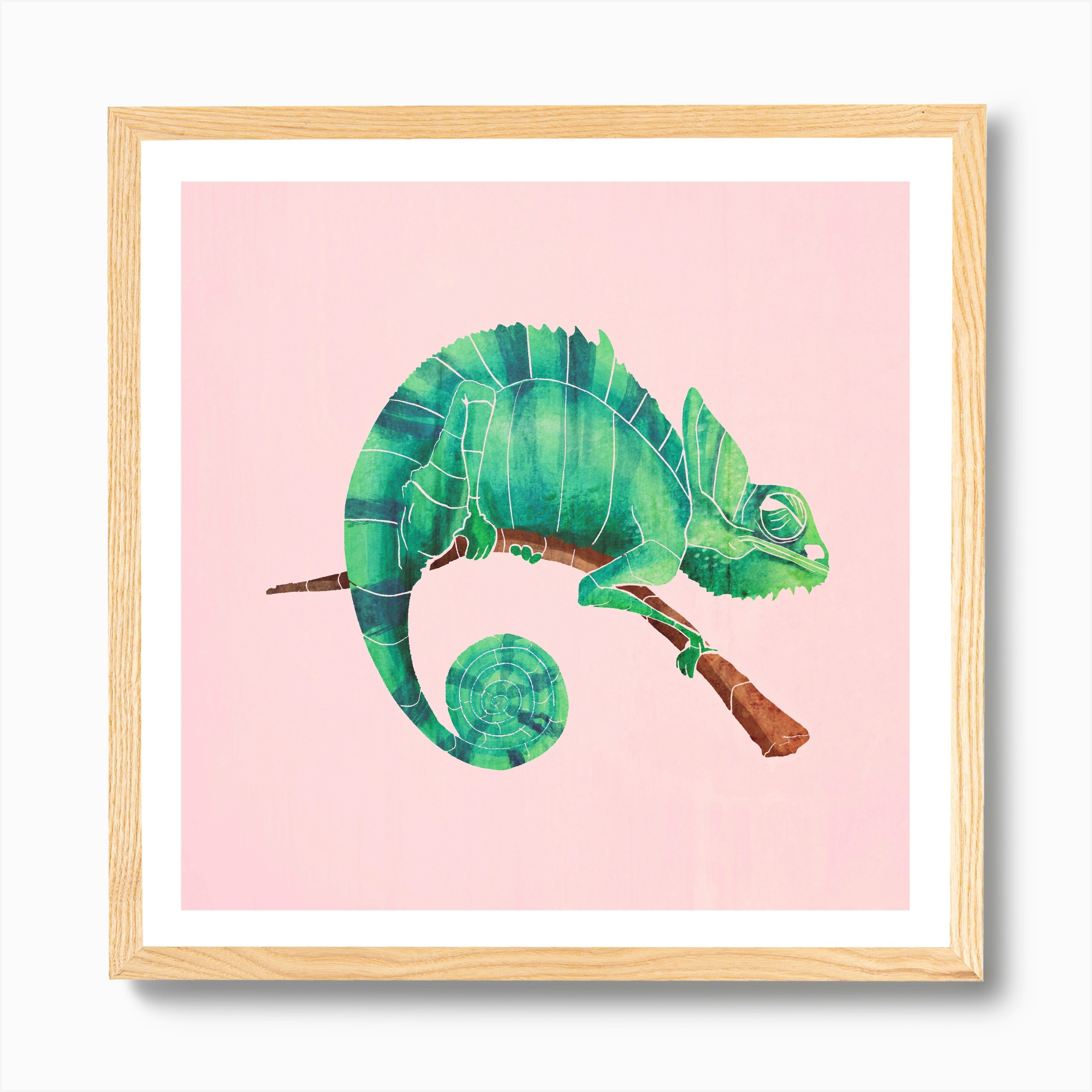 Chameleon Art Print by Ali Saei - Fy