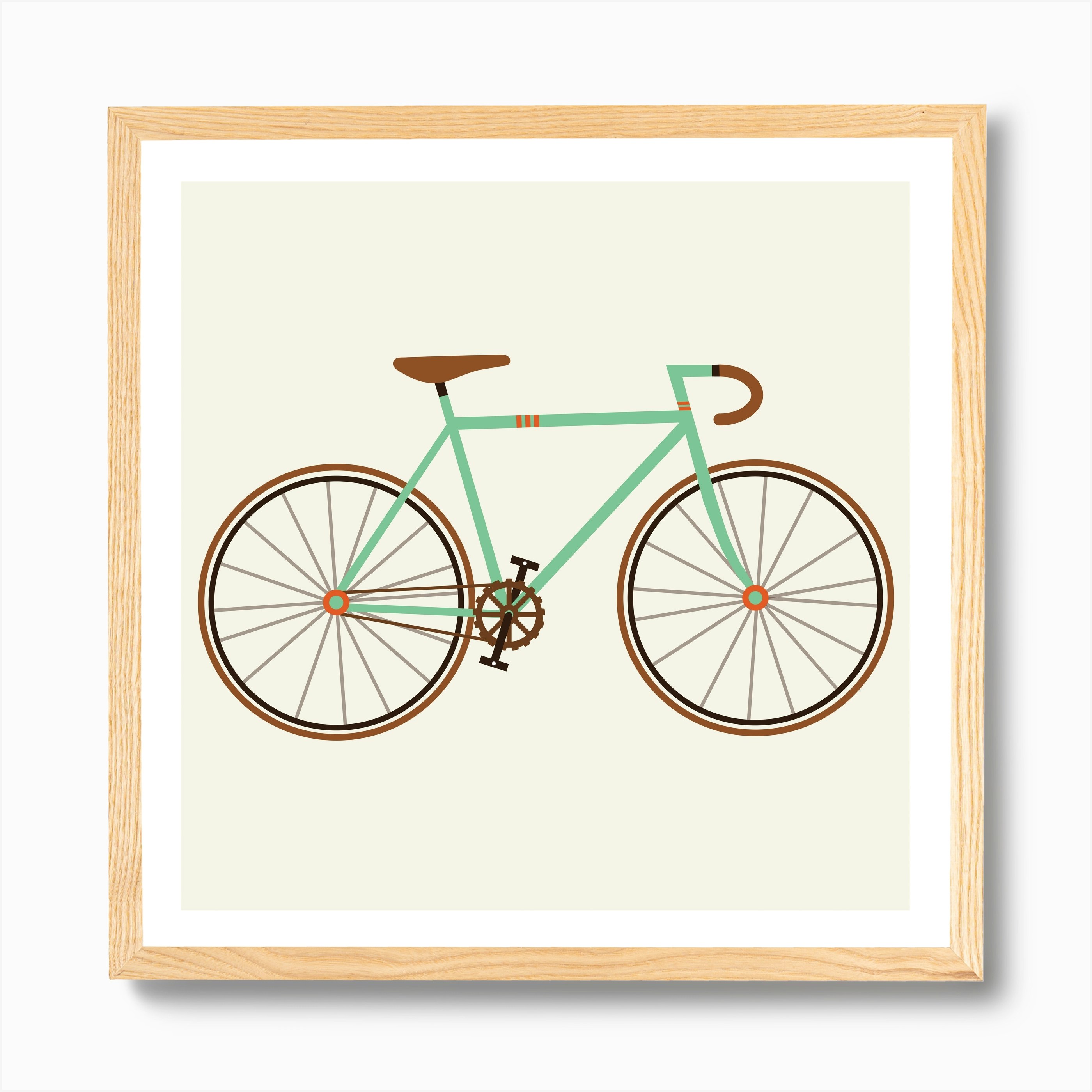 Green Fixie Art Print by Karin Bijlsma - Fy