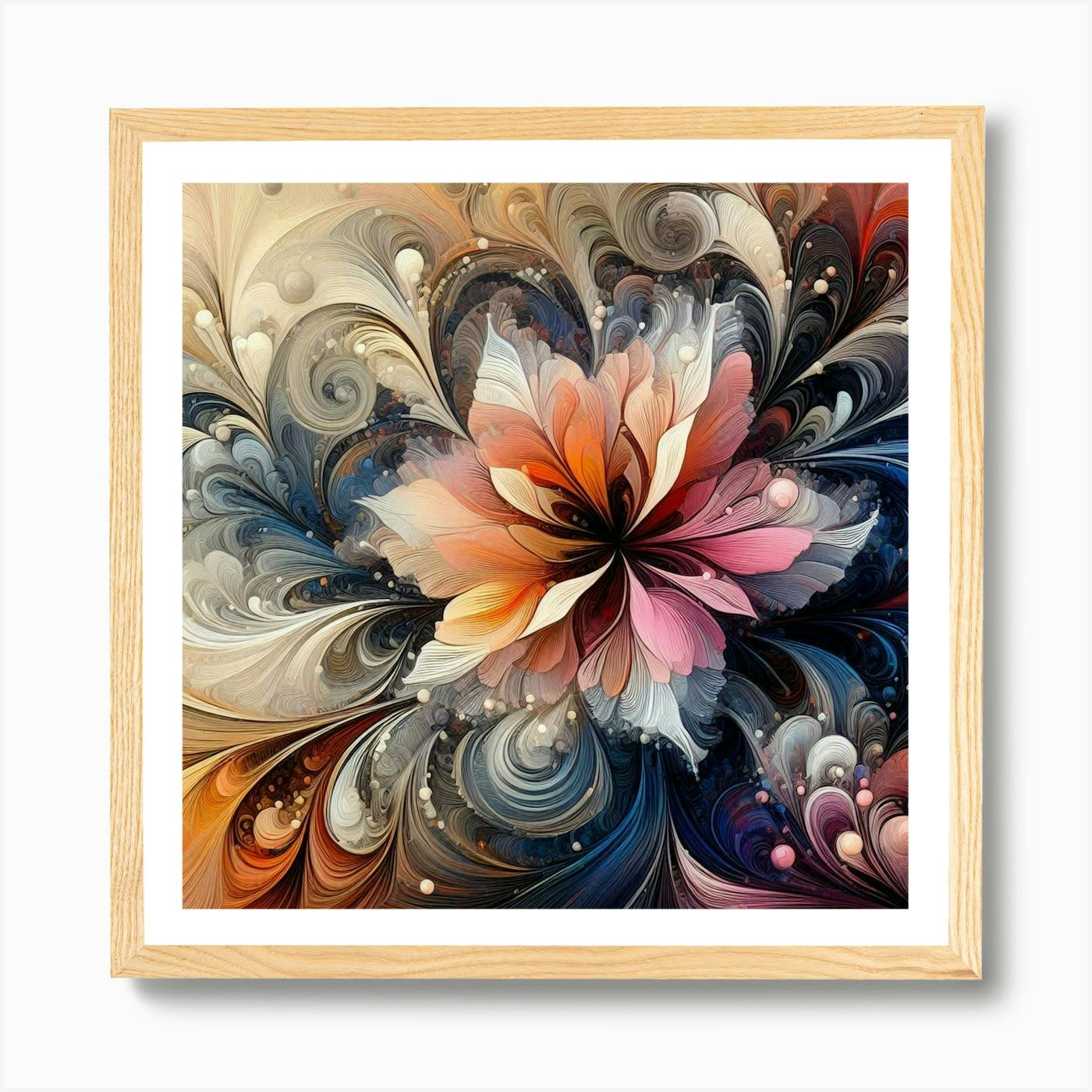 10x20 Colorful Floral Abstract popular