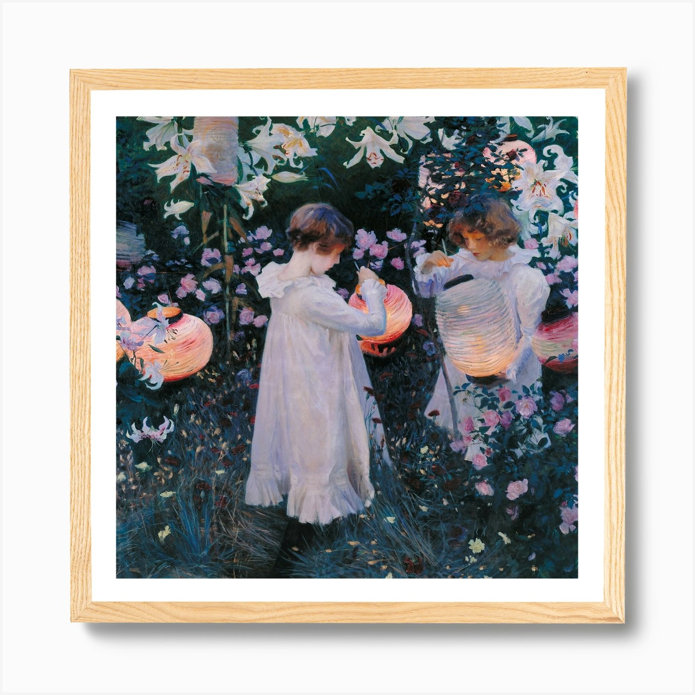 Carnation, Lily, Lily, Rose, John Singer Sargent Art Print by Fy ...