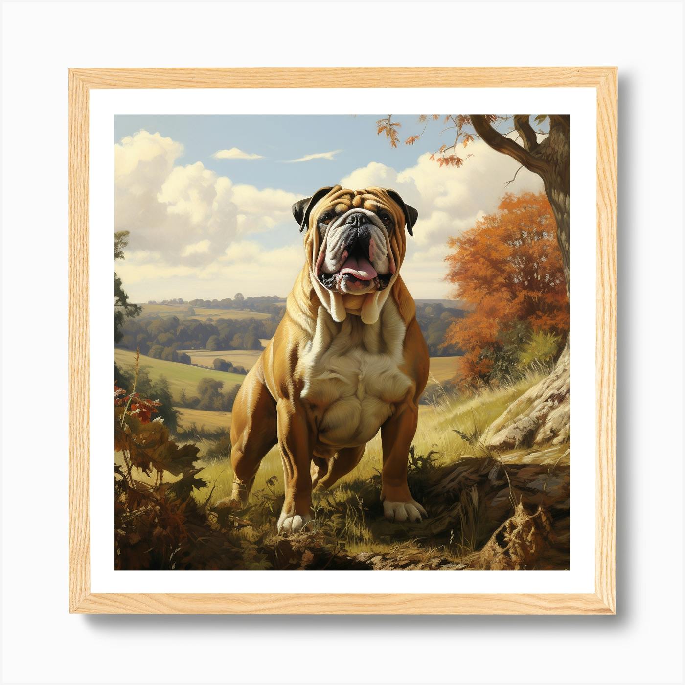 British bulldog hot sale painting