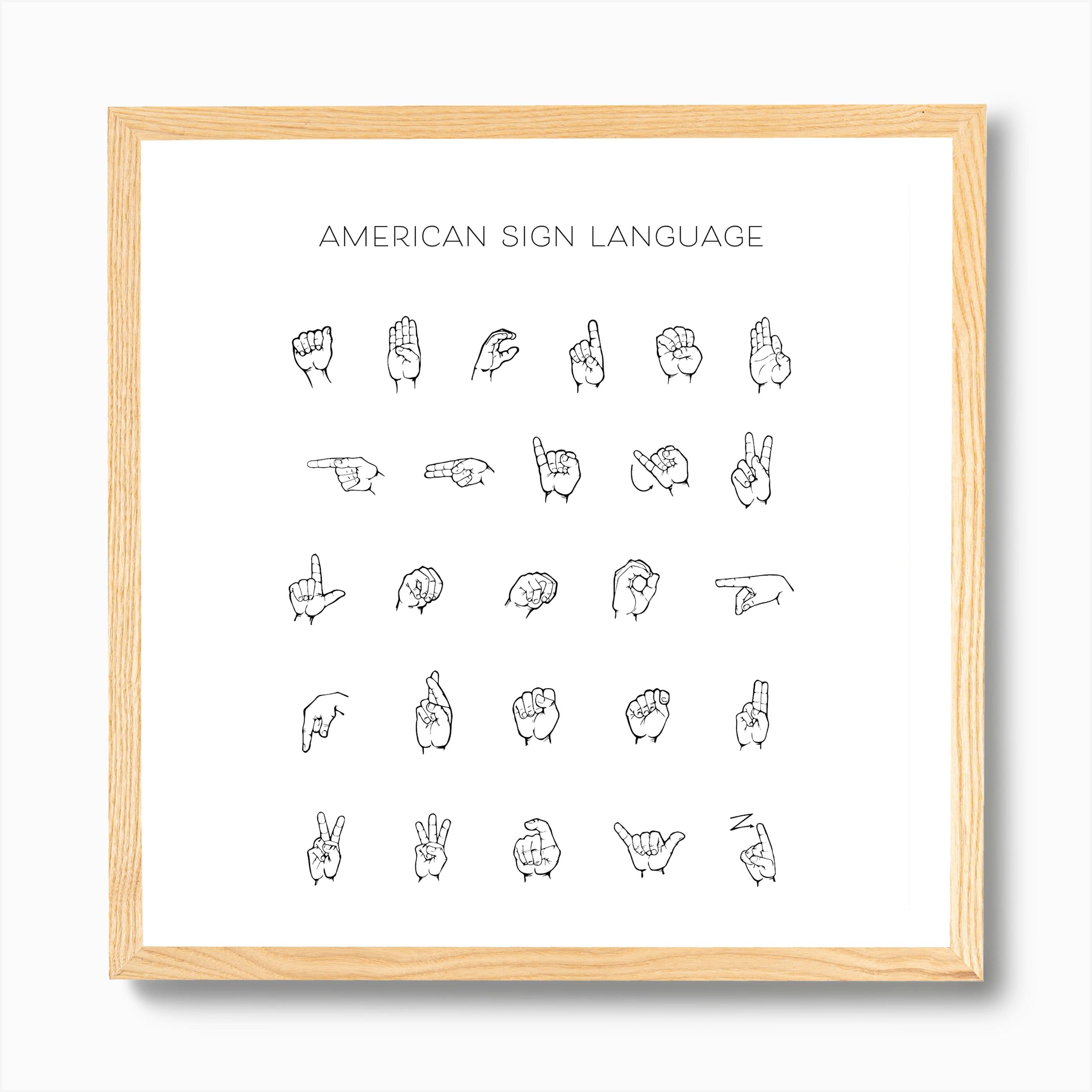 Basic Sign Language Chart Printable - Free Printable Sign Language ...