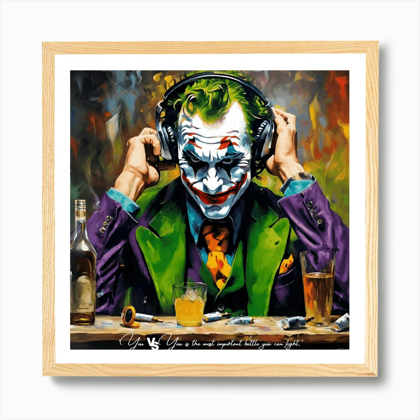 Handmade “The Joker” deals Collage Artwork