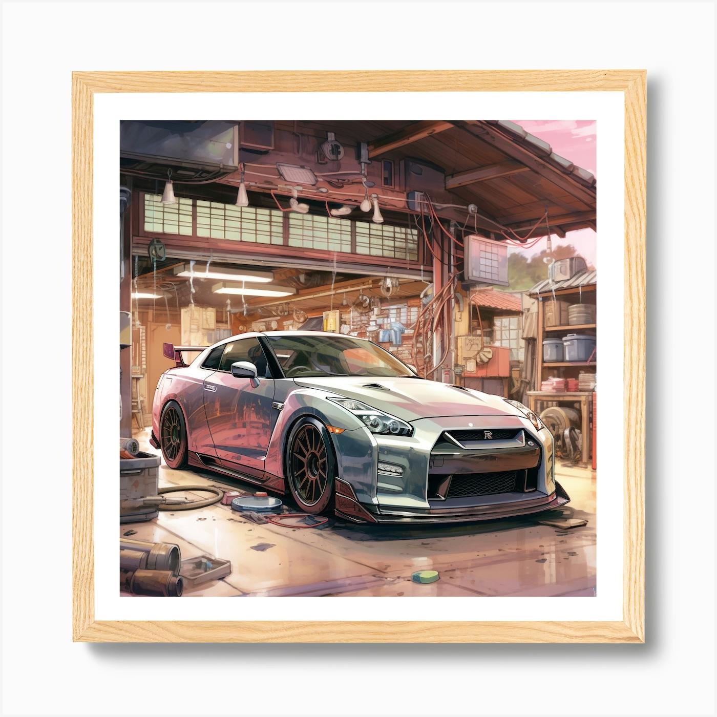 Nissan Gtr Art Print