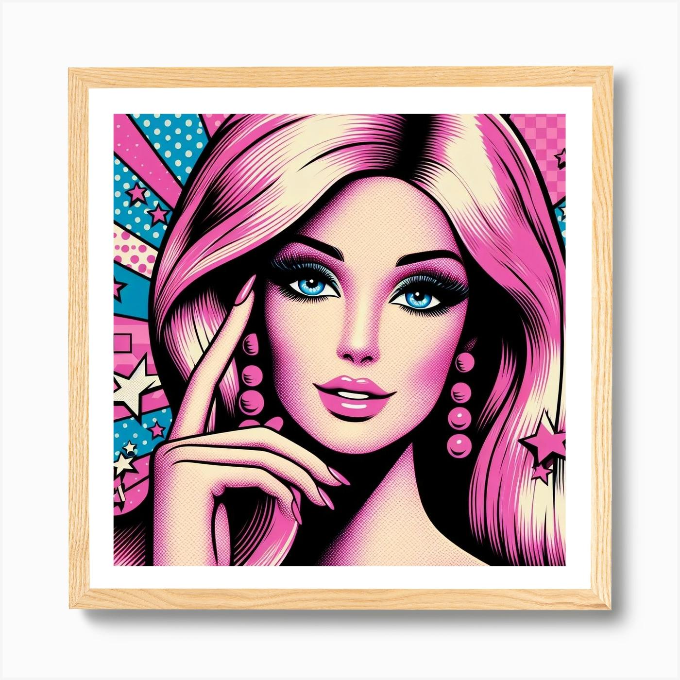 Barbie Pop Art Art Print by Art s By Artist Fy