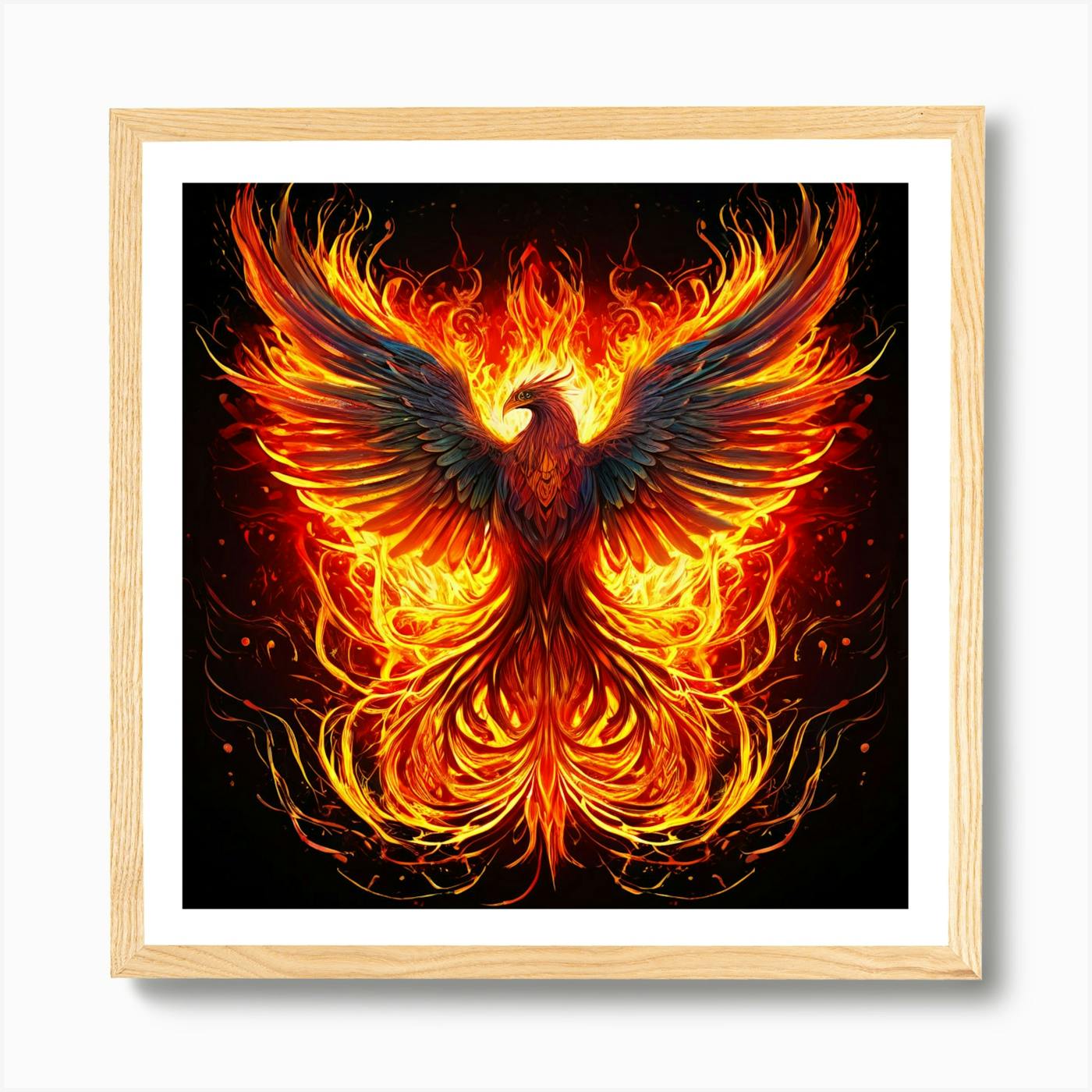 Phoenix Creation sold Rising - power of the phoenix for you - limited edition (giclee) print of my original painting