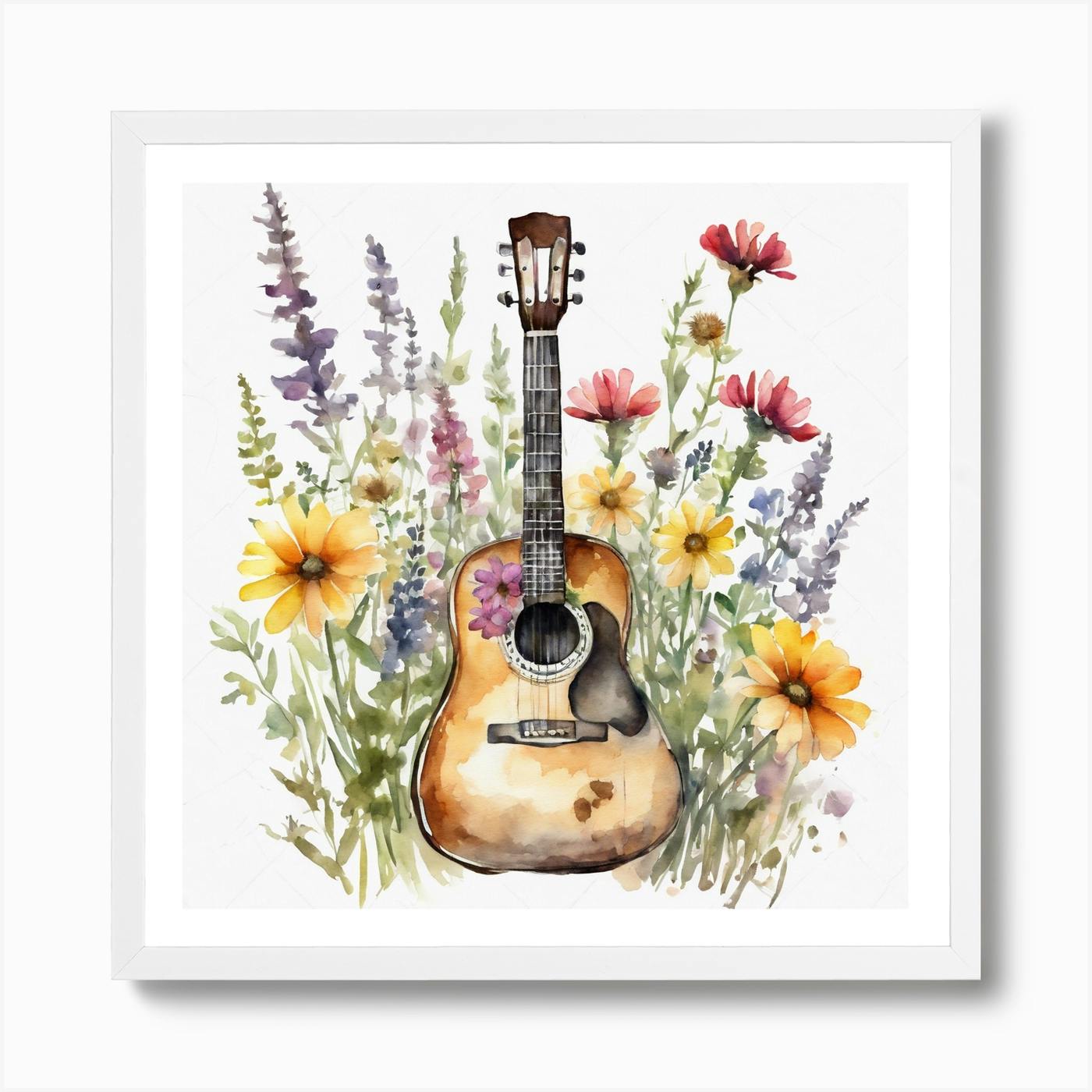 Acoustic Guitar 7 Art Print