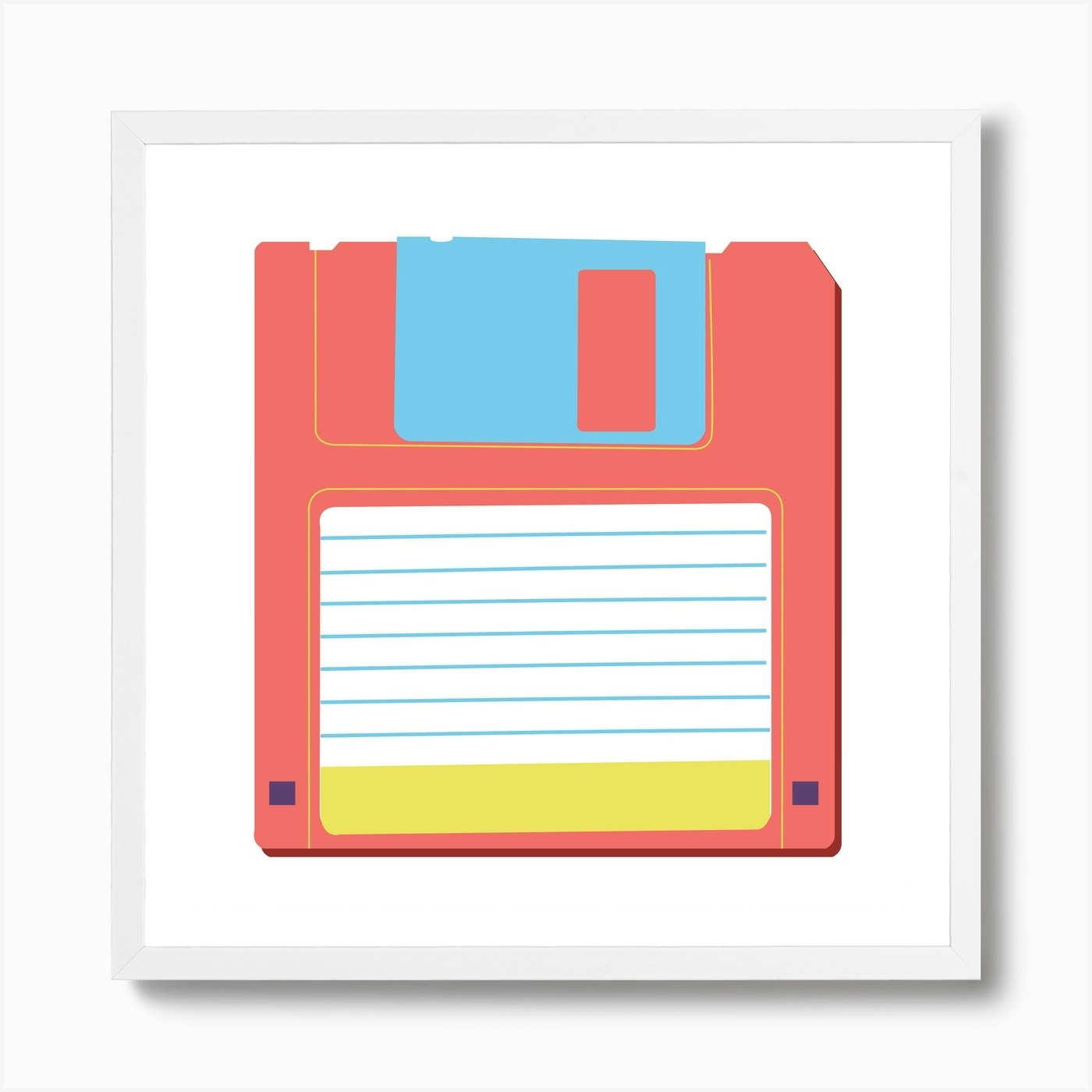 Floppy Disk Art Print By Colorfuel Fy