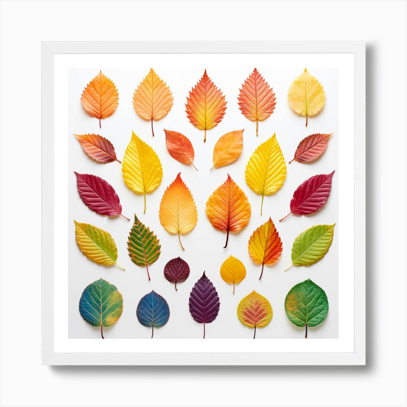 Autumn Leaves Framed 2024 Poster