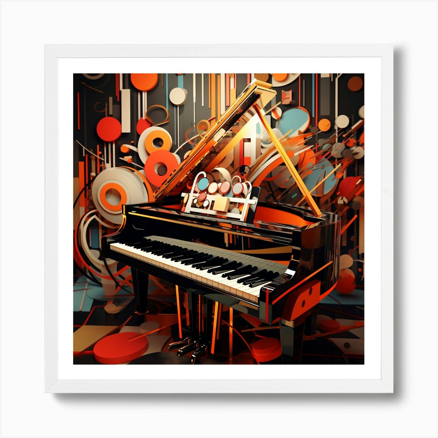 Notes From Heaven |jazz art, abstract art, African American art, home decor, wall art, hotsell piano art, music art, music wall art, jazz print