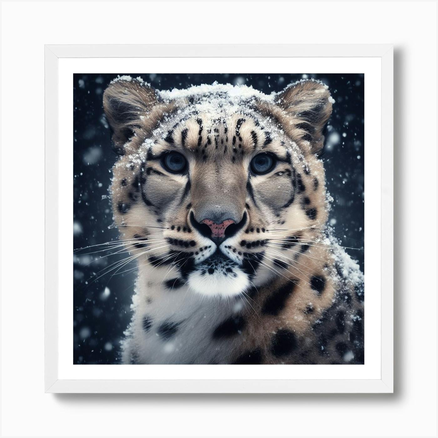 Snow Leopard Art Print