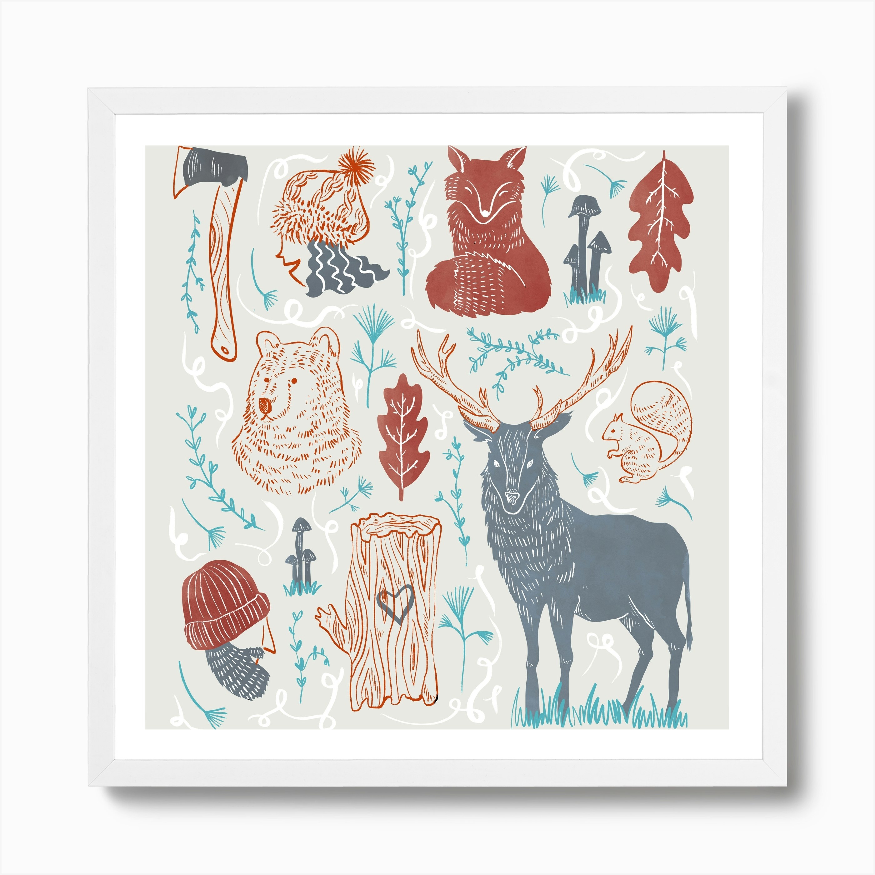 Woodlands Art Print by Moira Zahra Fy