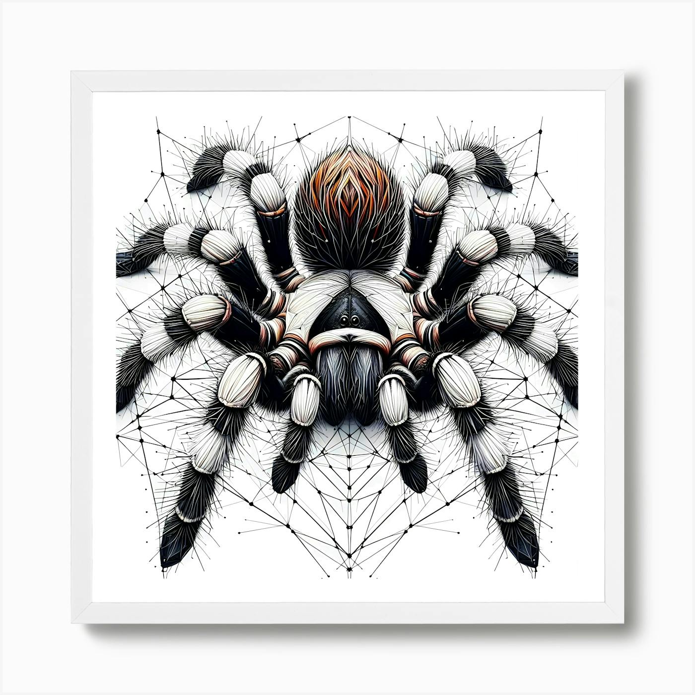 ARTCANVAS Tarantula Spider hot Black White Canvas Art Print