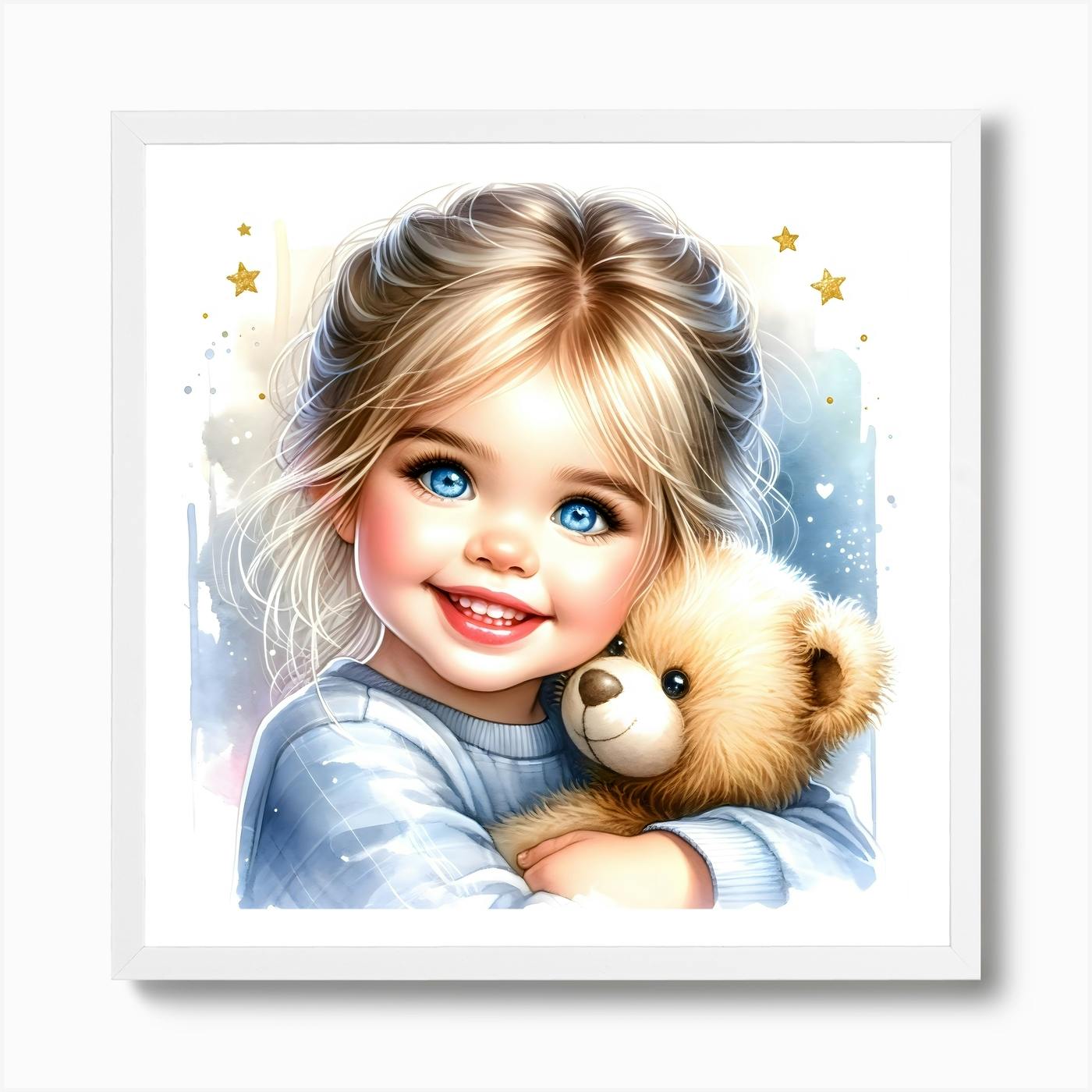 Teddy bear and little girl clearance