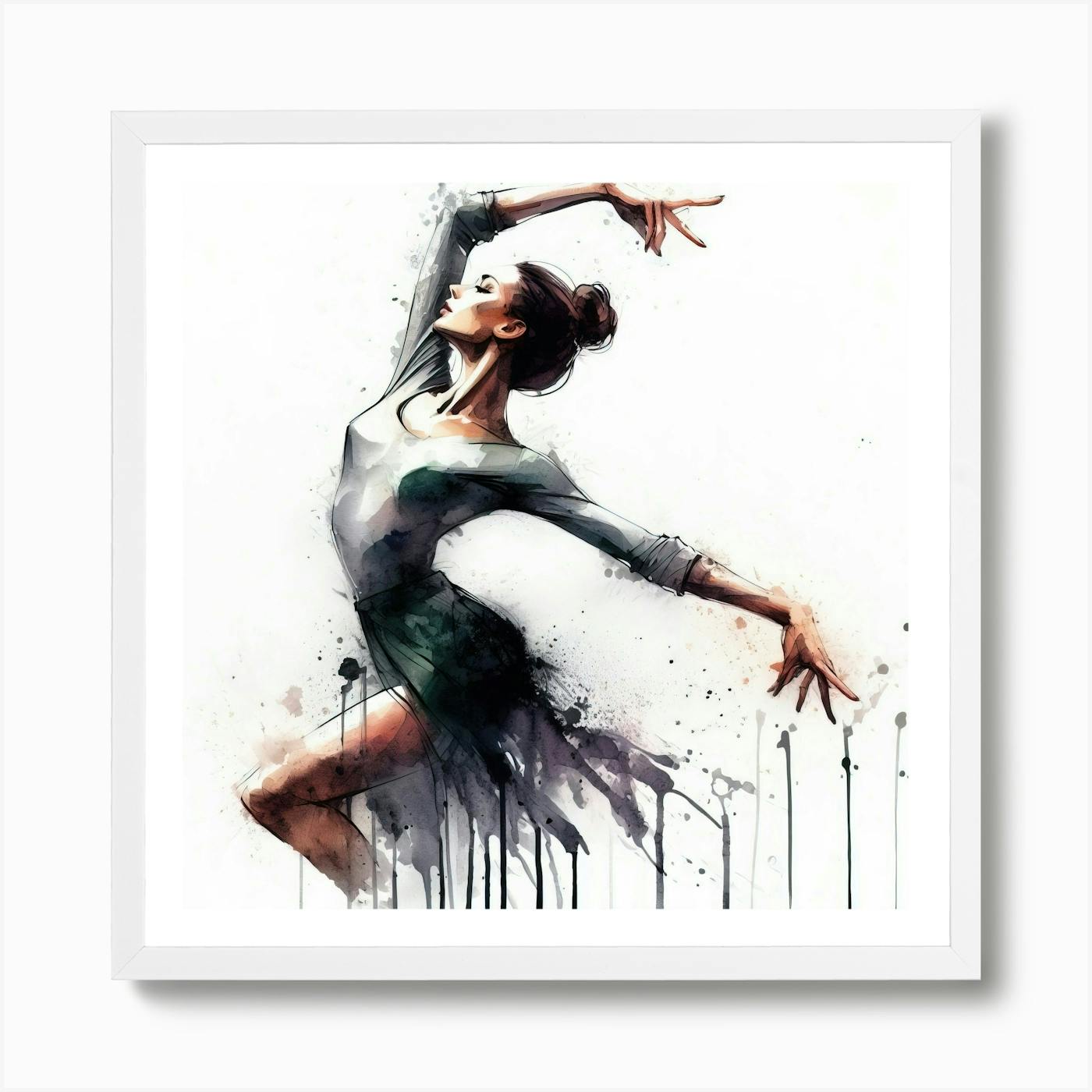 Ballerina paintings, Original watercolor Ballet wall art, deals Ballerina gift