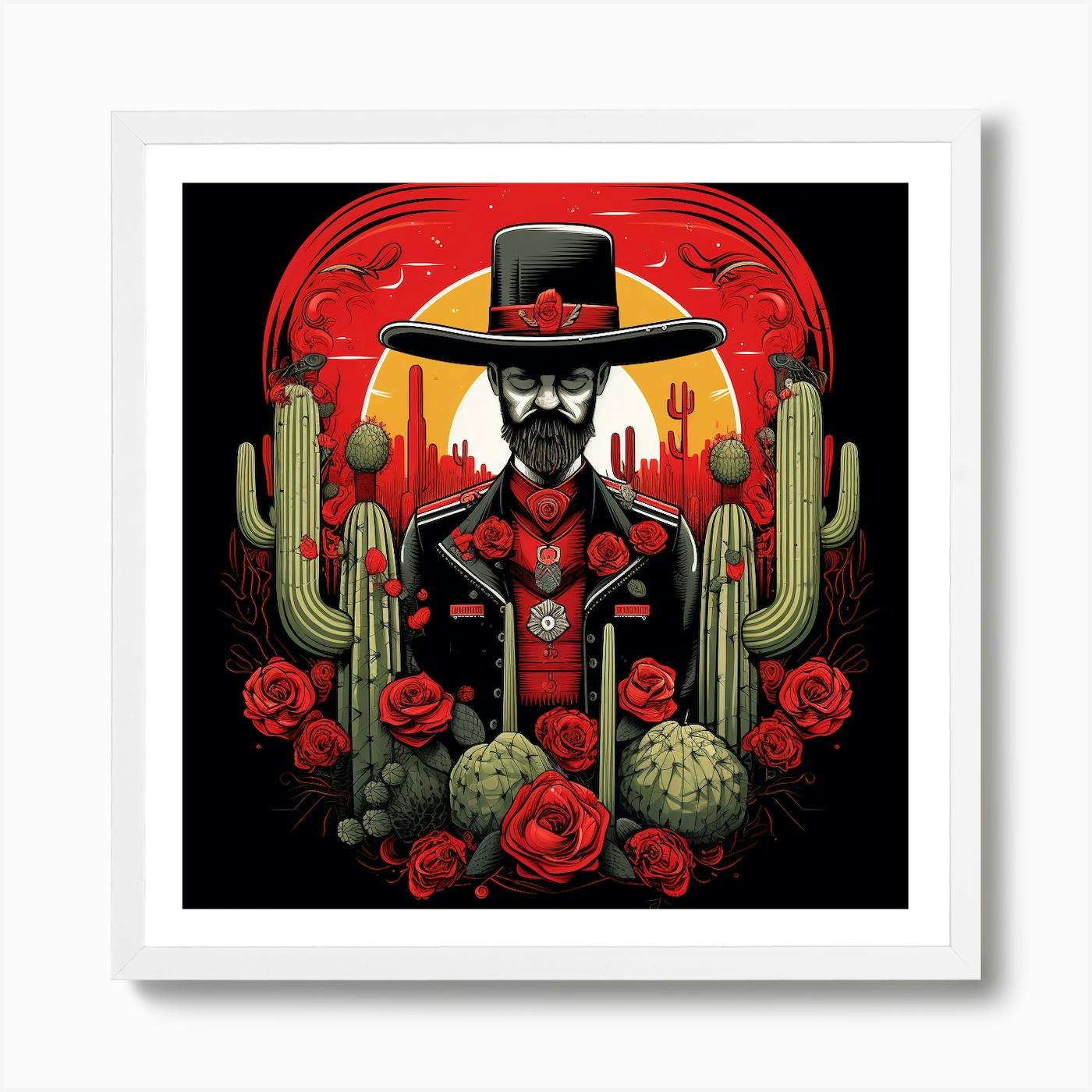 Vaquero (Skull) limited 2024 edition paper print