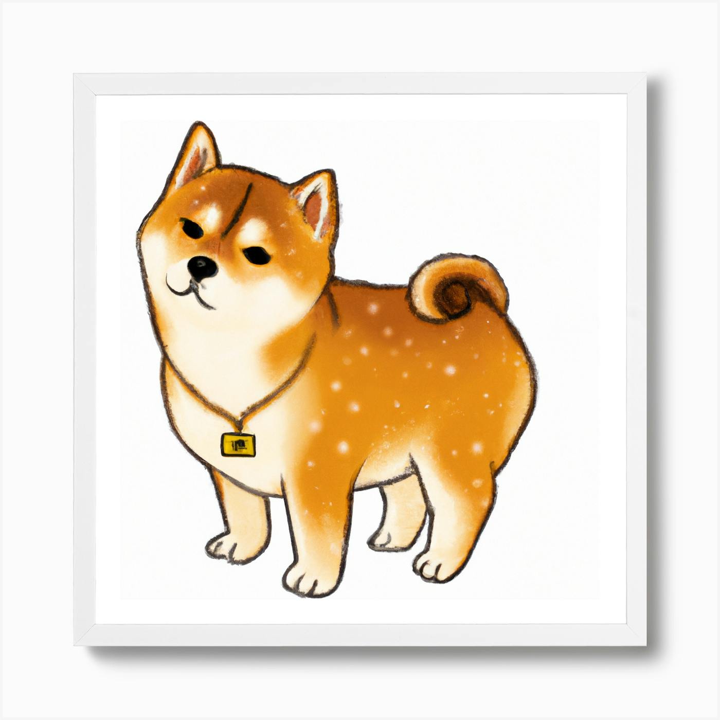 Shiba Inu Cute Cartoons cheapest Printed