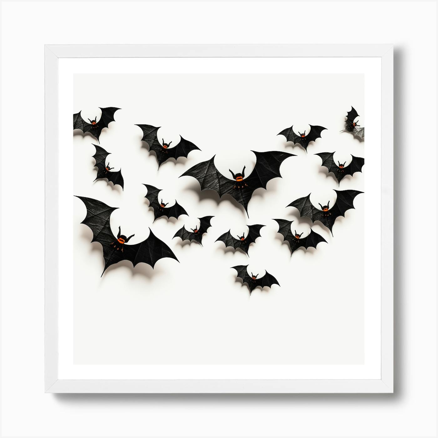 ARTCANVAS Bat Chiroptera Flying Hanging hotsell Black White Canvas Art Print