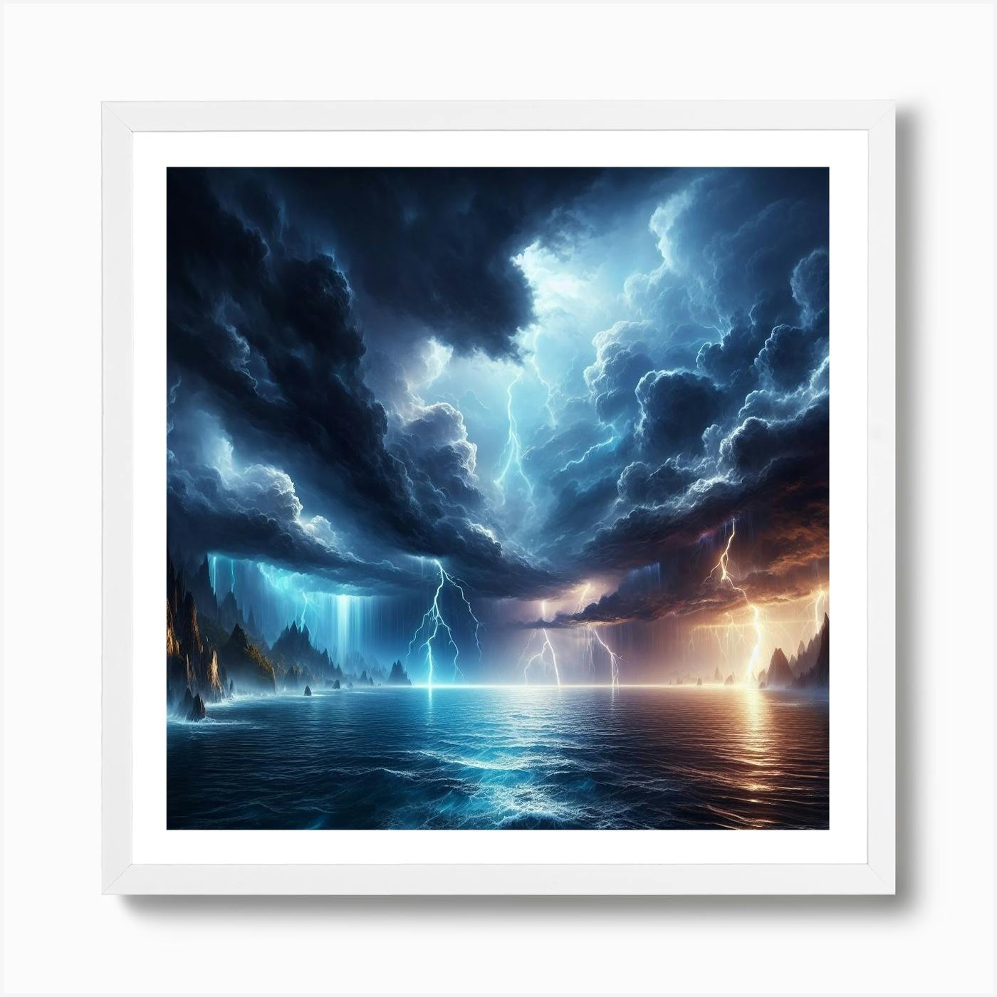 Top Storm canvas Landscape wall art Storm canvas art Storm landscape art Storm print Forest wall art Forest print Stormy sky Trees canvas art