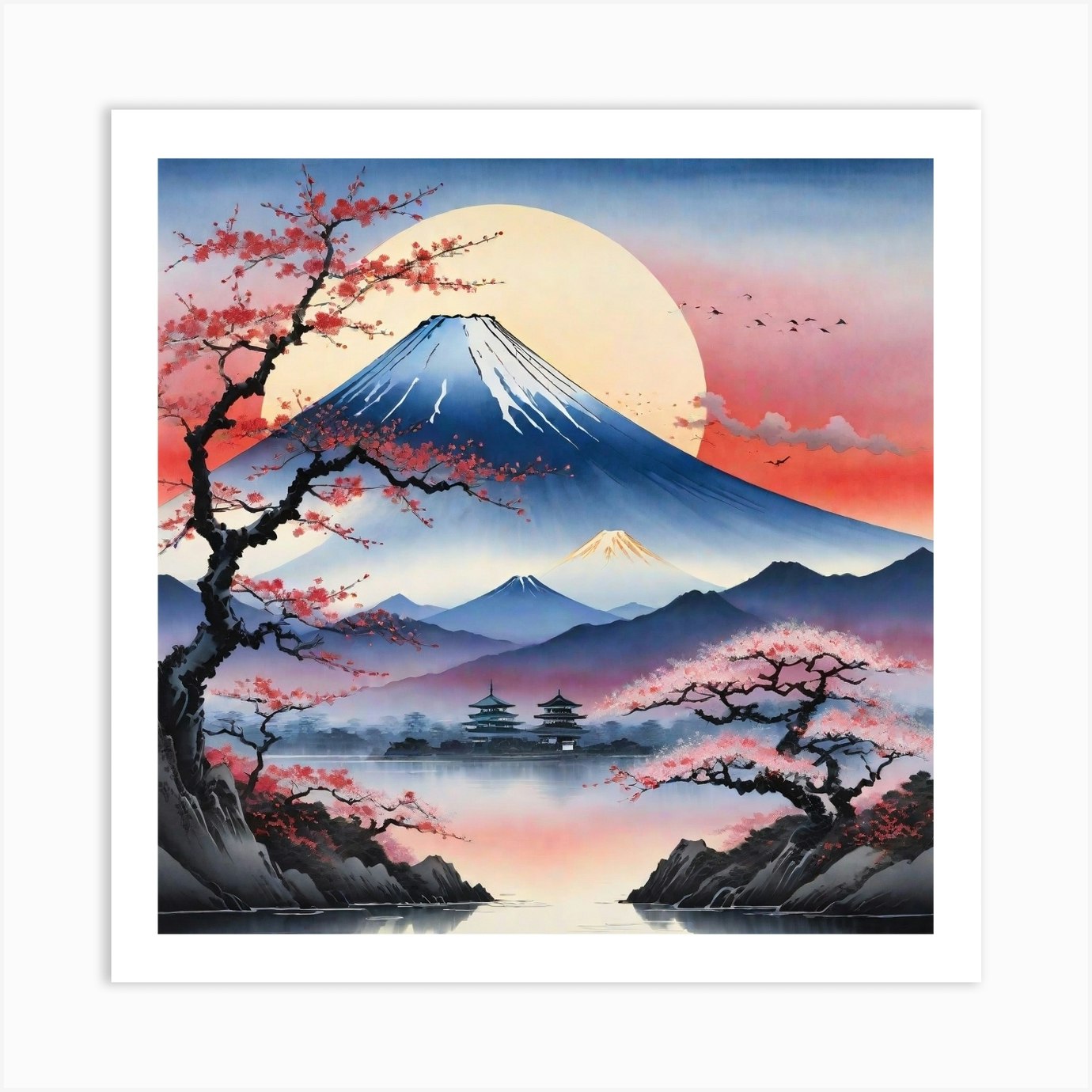 Mt Fuji Art Print by issam - Fy