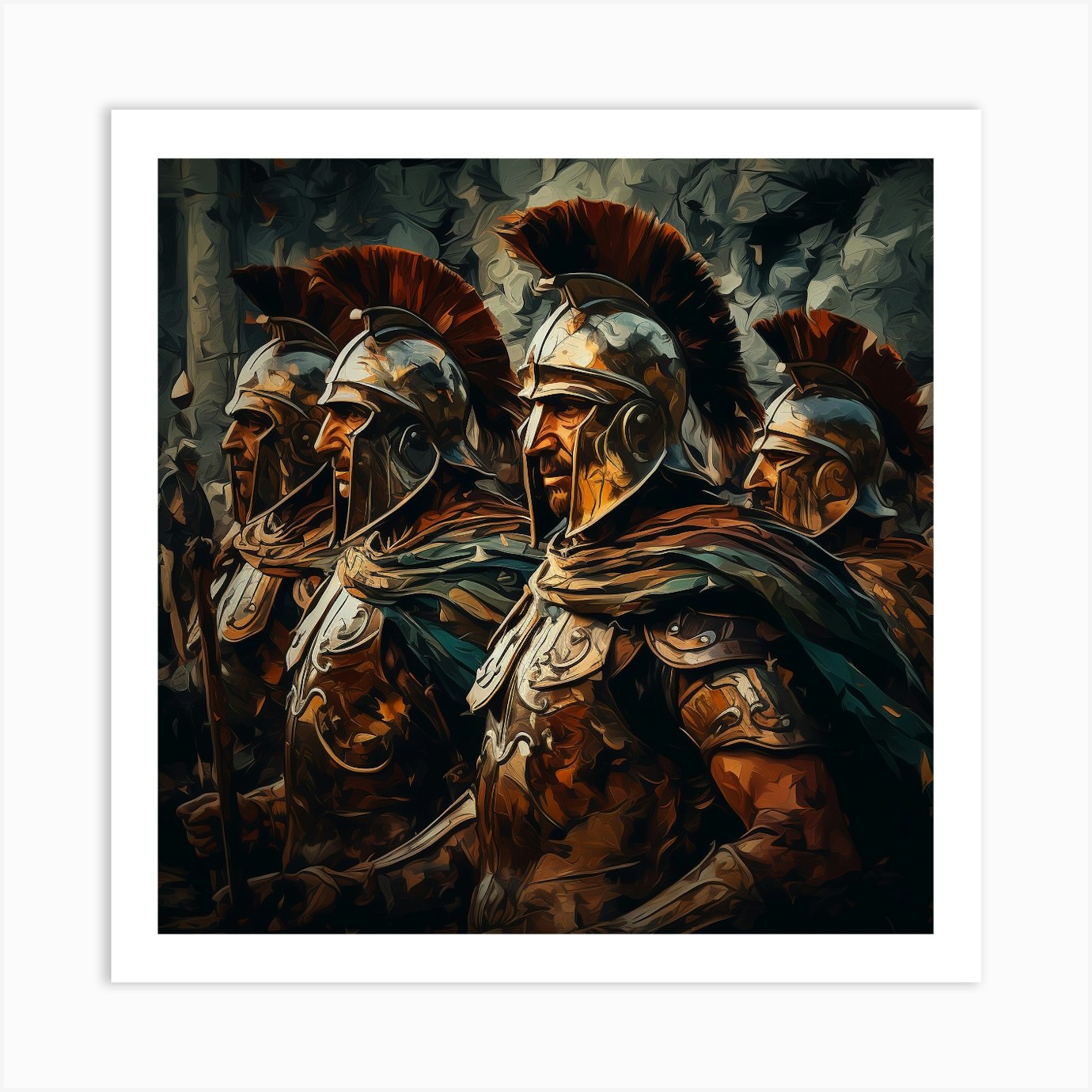 Spartan Warriors 3 Art Print by David Arts - Fy