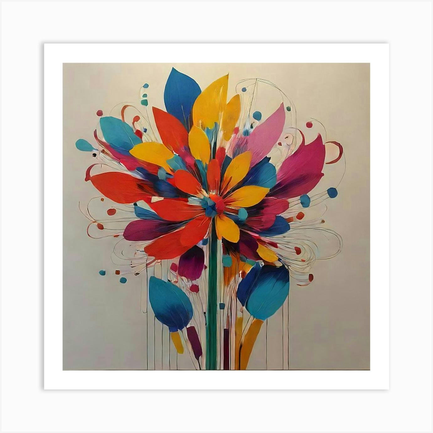 Abstract white floral Painting on canvas, Personalized gifts,Fancy wall art,Large flower oil painting,Minimalist modern living room cheapest painting