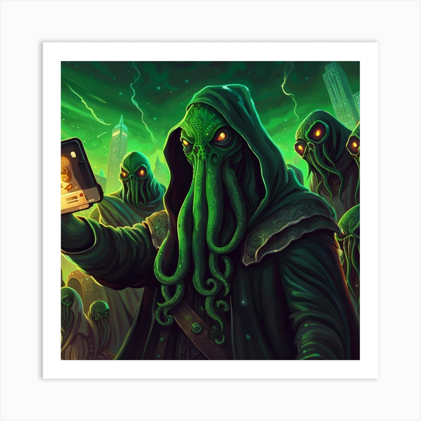 Cthulhu 1 Art Print by NerdyNerak - Fy