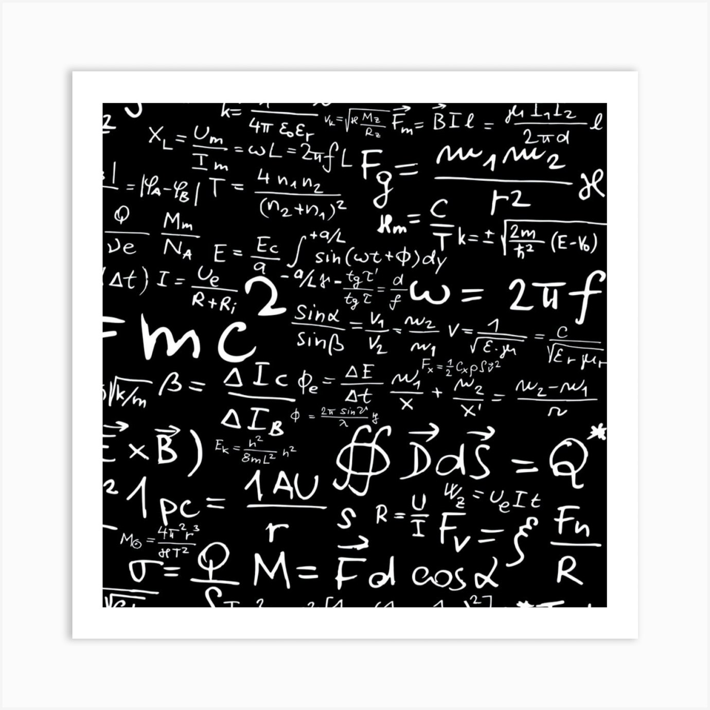 Math Equations On A Blackboard E=Mc2 Text Science Albert Einstein ...