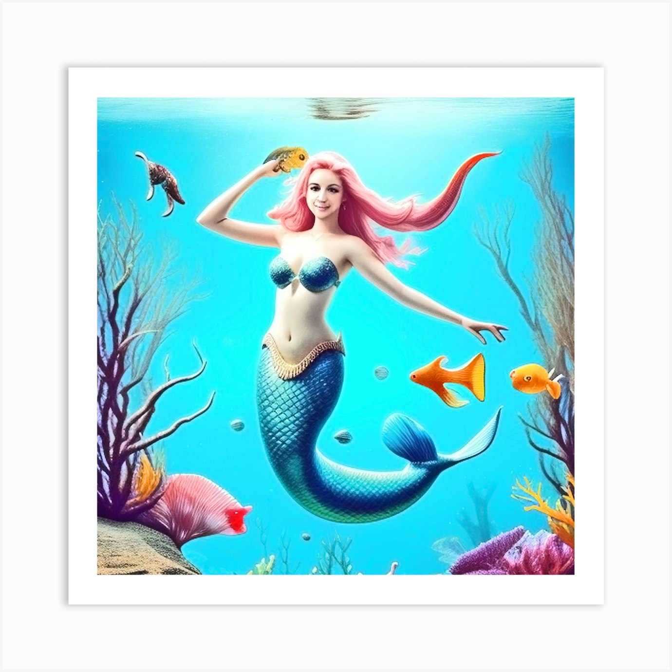 Mermaid 12 Art Print By Mdsarts Fy 